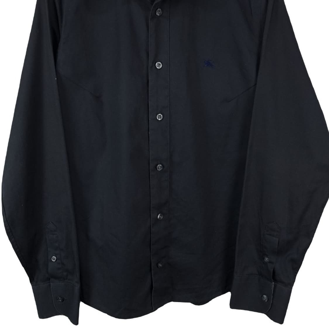 [버버리] 로고 자수 셔츠 블랙 M18400 상품이미지5