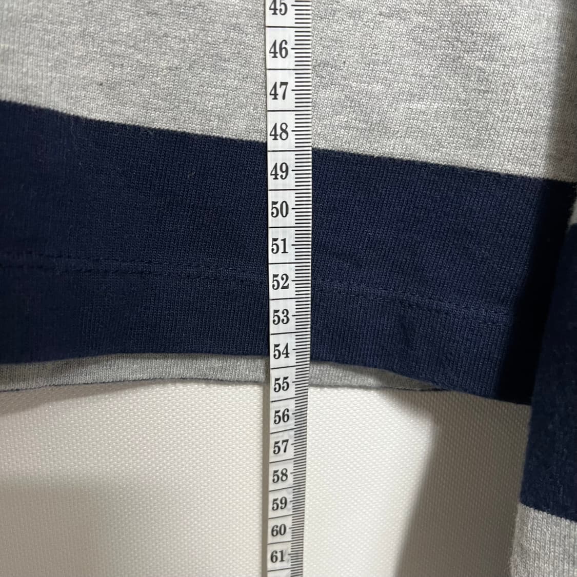 럭키마르쉐 스트라이프 크롭 카라티 m 상품이미지5