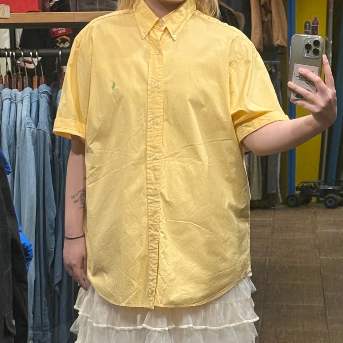 [HI] 폴로 랄프로렌 반팔셔츠 옐로우 상품이미지1