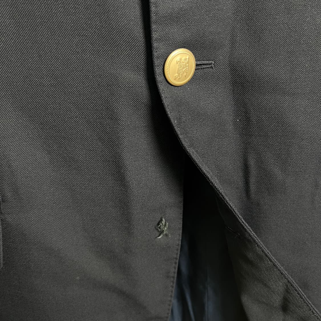 버버리 블랙 울 캐시미어 금장 싱글 블레이저  상품이미지10