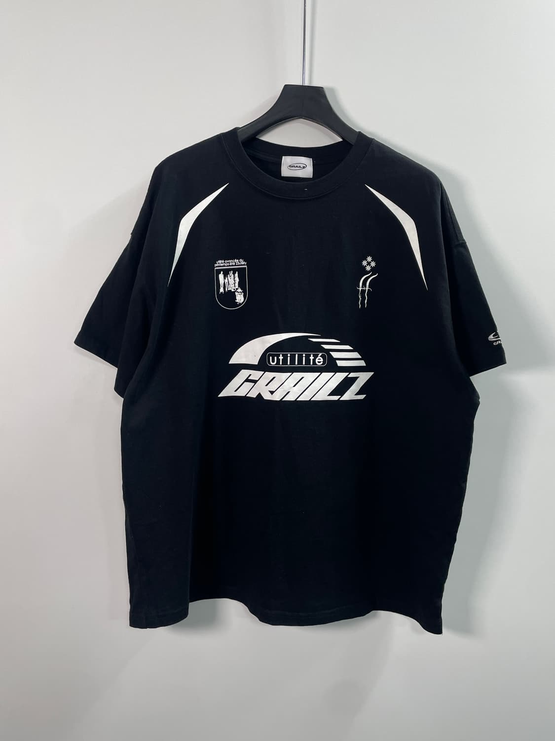 그레일즈 블록코어 블랙 오버핏 반팔티 (on.105) 상품이미지1
