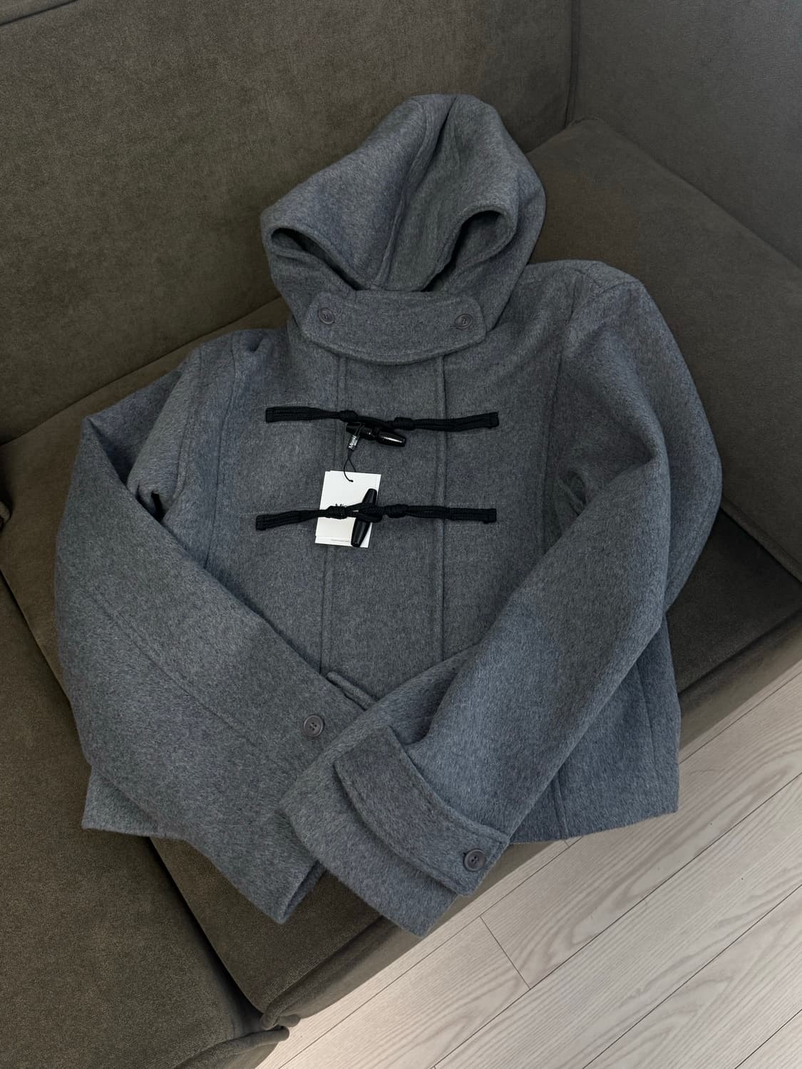 미세키서울 숏 더플 코트 Duffle hoodie short coat 상품이미지1