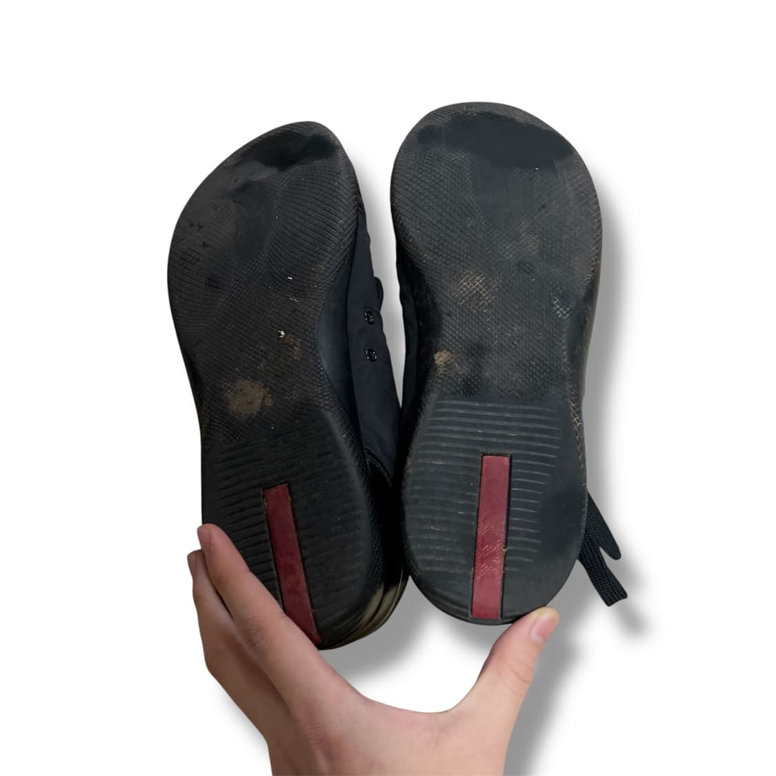 275~280) 프라다 스포츠 레더 나일론 스니커즈 블랙 상품이미지7