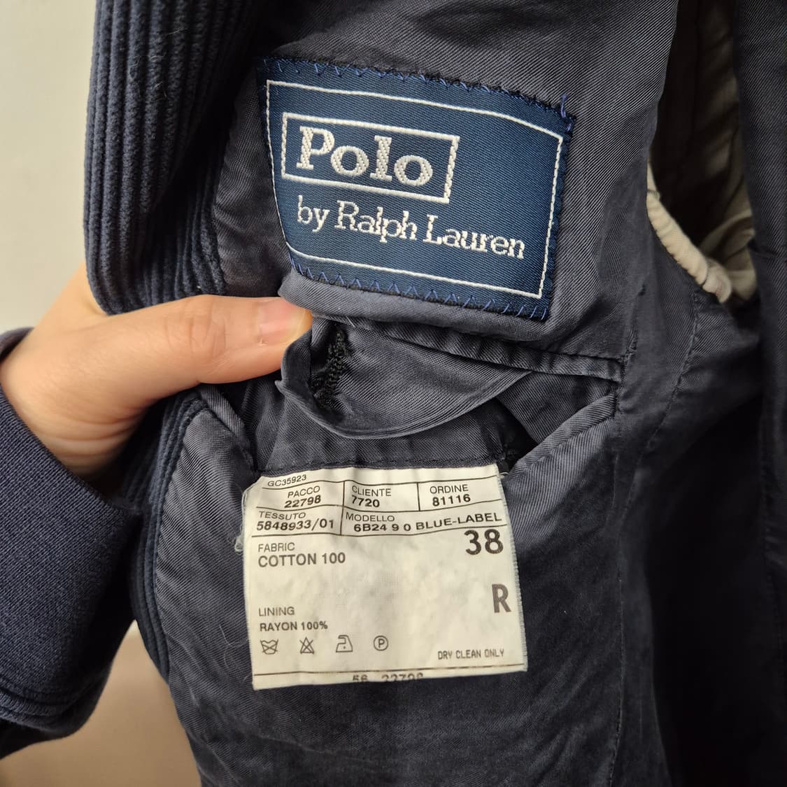 폴로 랄프로렌 코듀로이 자켓 38 상품이미지5