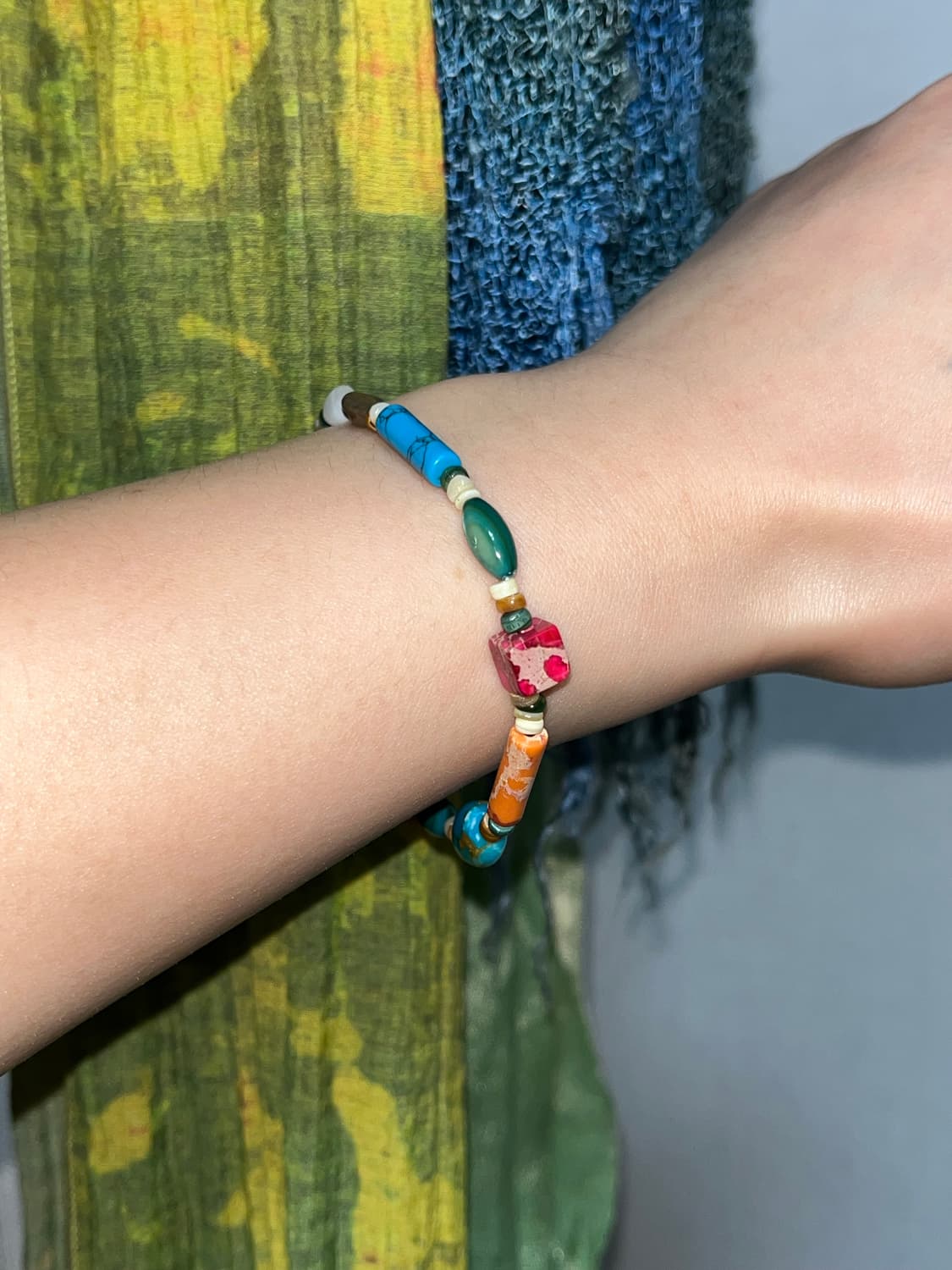 빈티지 비즈 팔찌 상품이미지3