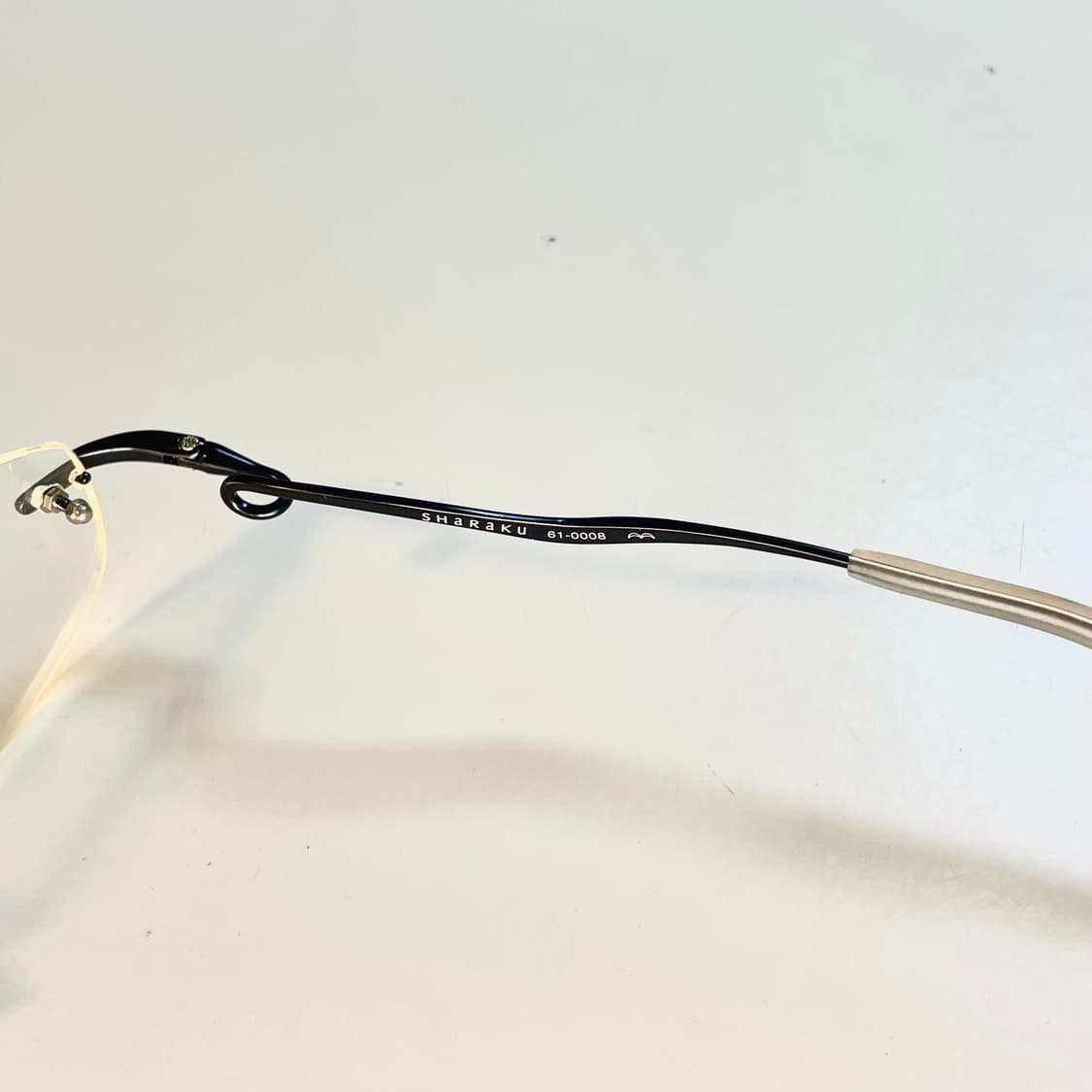 SHARAKU 일본의 하우스 브랜드 샤라쿠 사의 빈티지 무테 안경 상품이미지5
