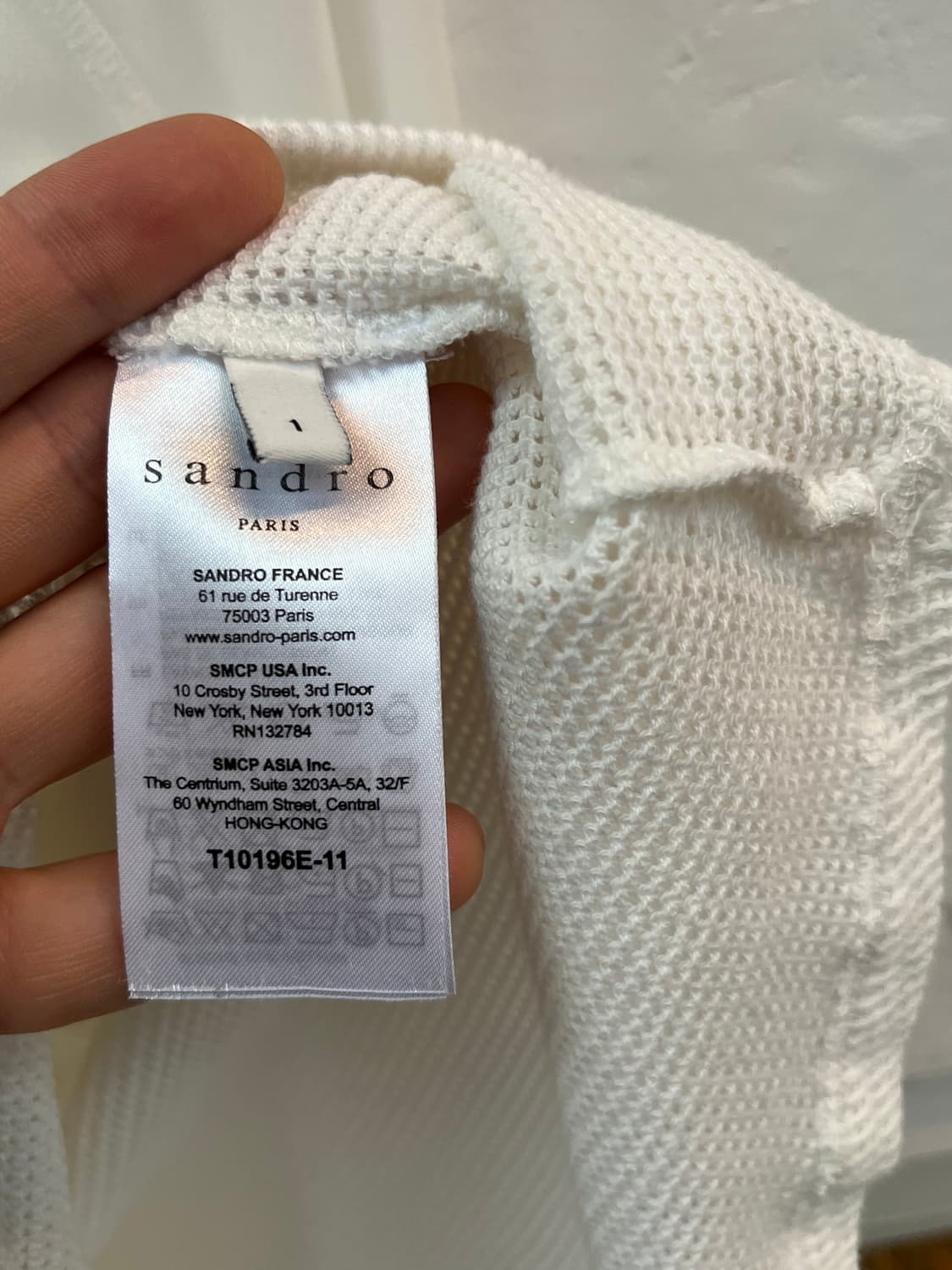 Sandro 산드로 폴리 코튼 혼방 긴팔 블라우스 1 상품이미지5