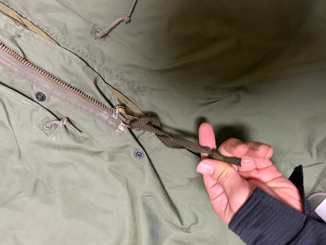 [M]OG M65 gen3 피쉬테일 황동지퍼 라이너 모자 풀 구성 상품이미지5