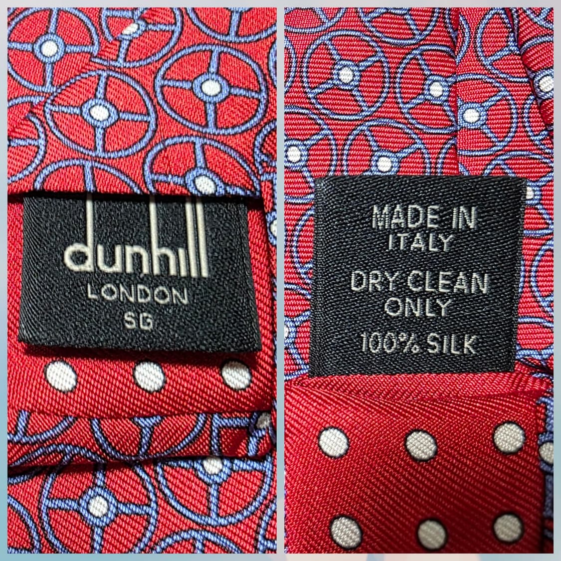 [새상품] 던힐(dunhill) 실크 100% 이탈리아 클래식 넥타이 상품이미지8