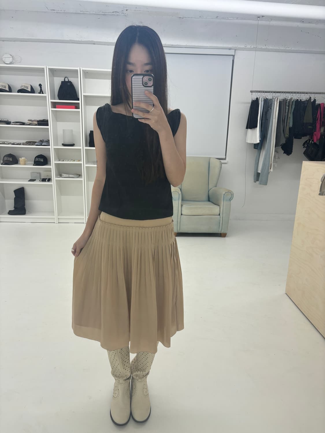 Courreges mid skirt 상품이미지6