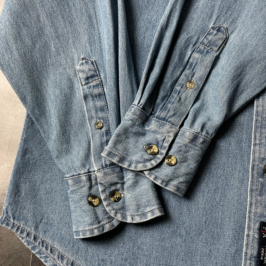 PORT AUTHORITY 빈티지 코튼 데님 셔츠 A00742 상품이미지5