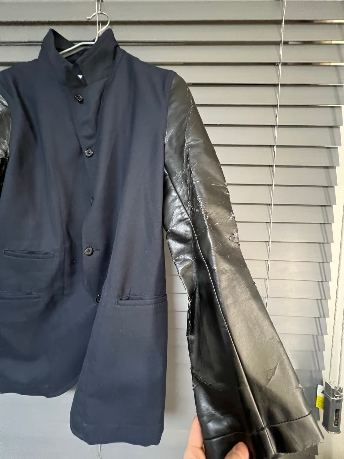 꼼데가르송 셔츠 레더 도킹 자켓 M  상품이미지2