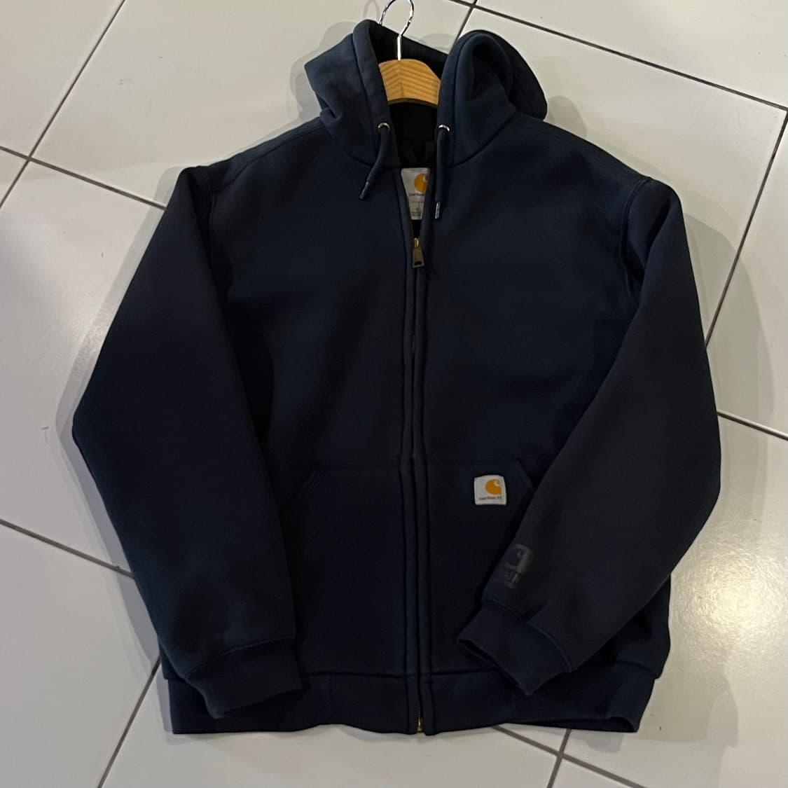 칼하트 써멀 레인디펜더 후드집업 네이비  상품이미지1