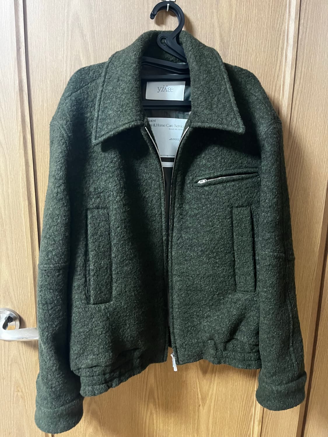 Yiyae 울 드리즐러 자켓(카키) 상품이미지1