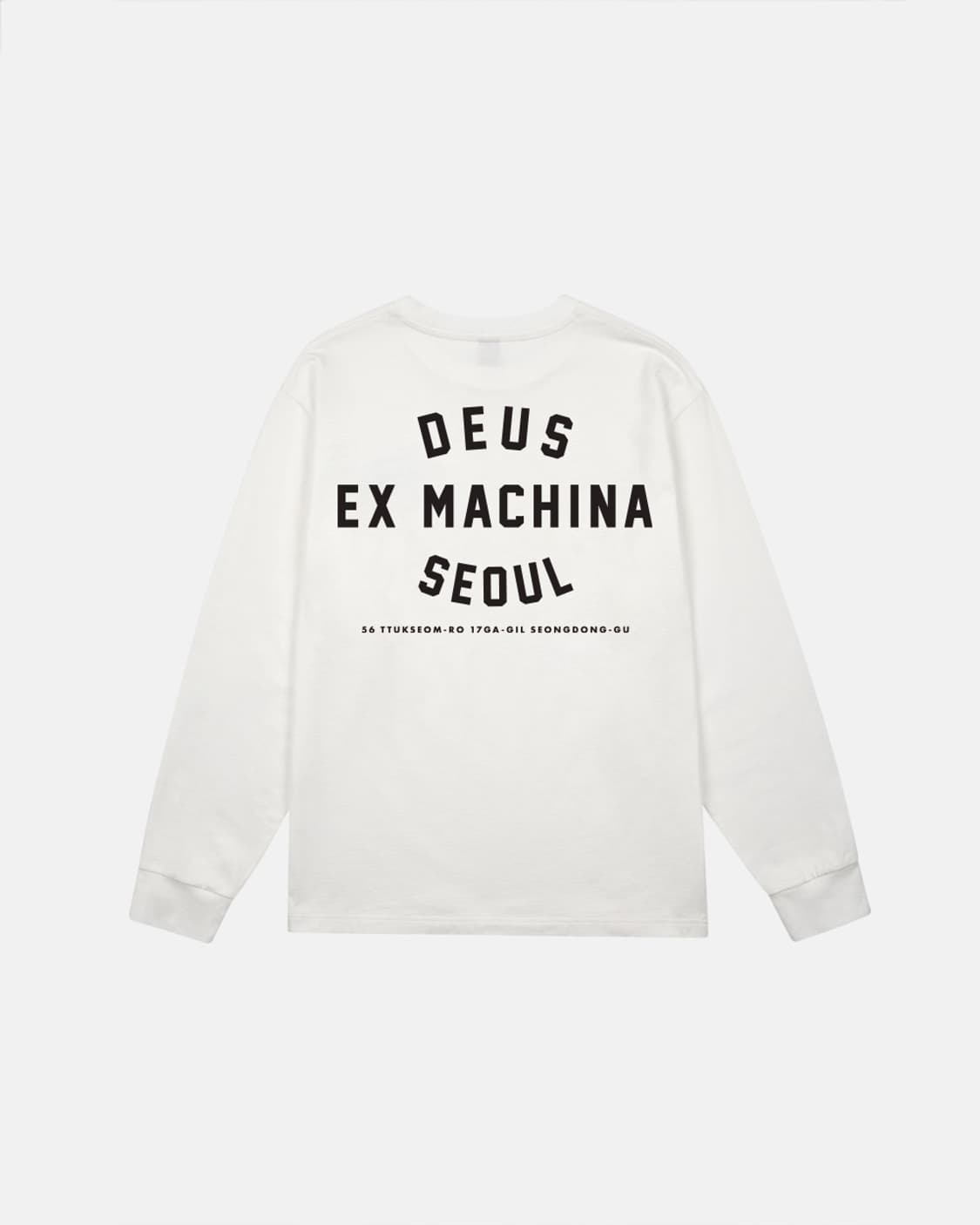 데우스 엑스 마키나 서울 컬리지 어드레스 롱슬리브 티셔츠 화이트 S 상품이미지1