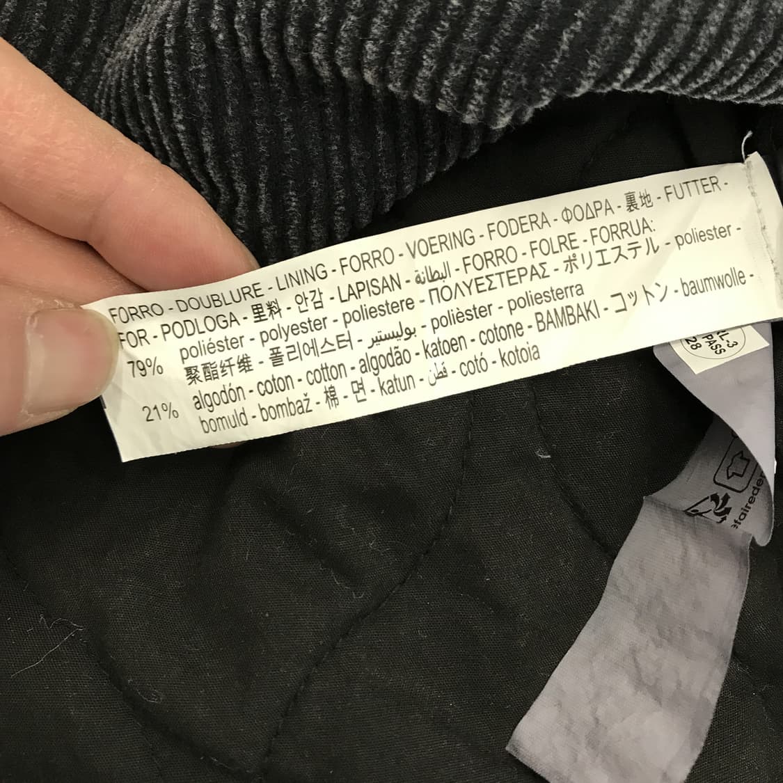 자라 코듀로이 오버 셔츠자켓 [M사이즈] 상품이미지5