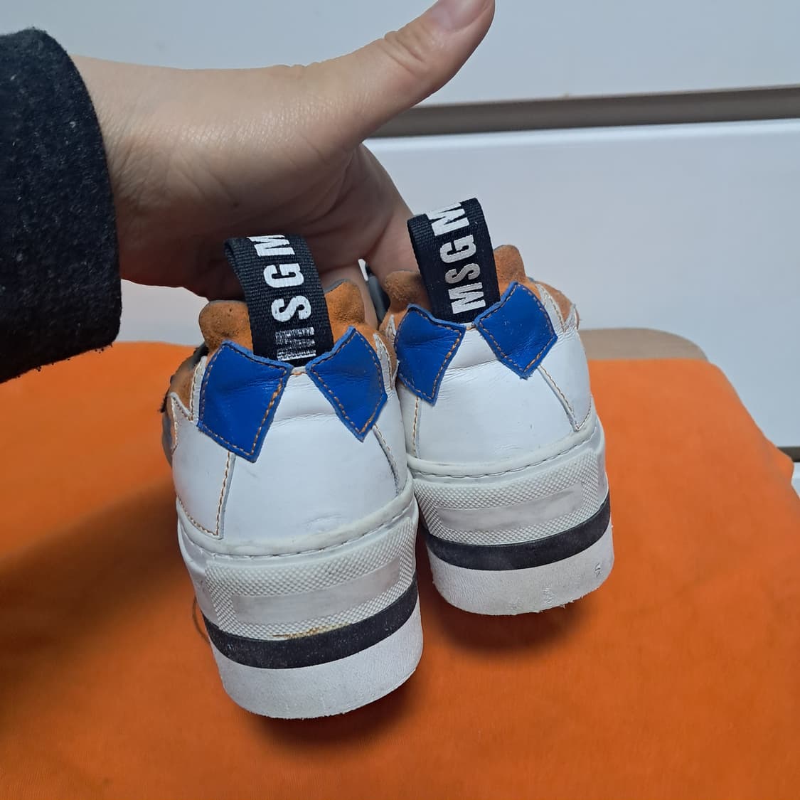 MSGM 오렌지 블루 스니커즈 35 상품이미지2