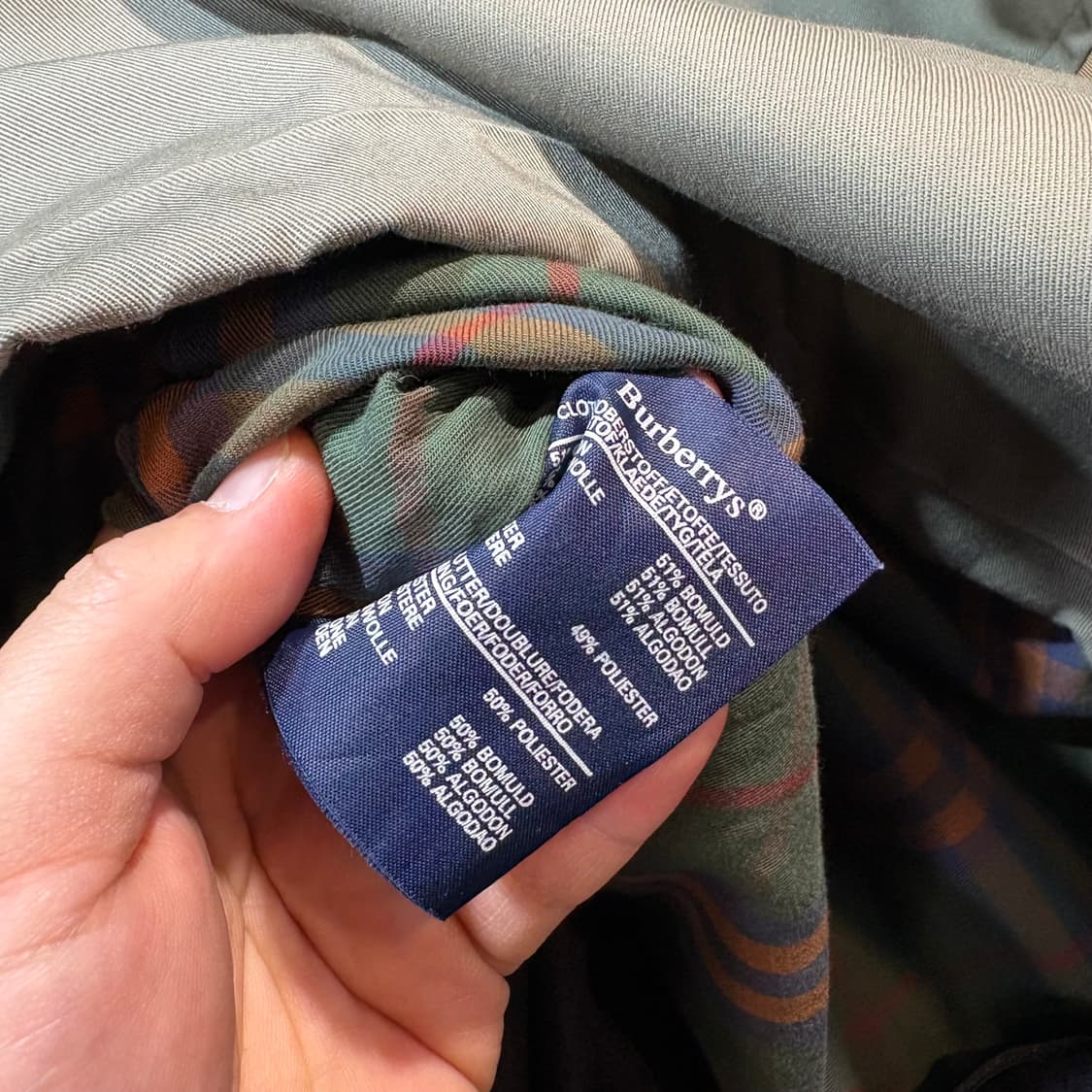 [40/S] BURBERRY 버버리 구형 더블 트렌치 코트 상품이미지8