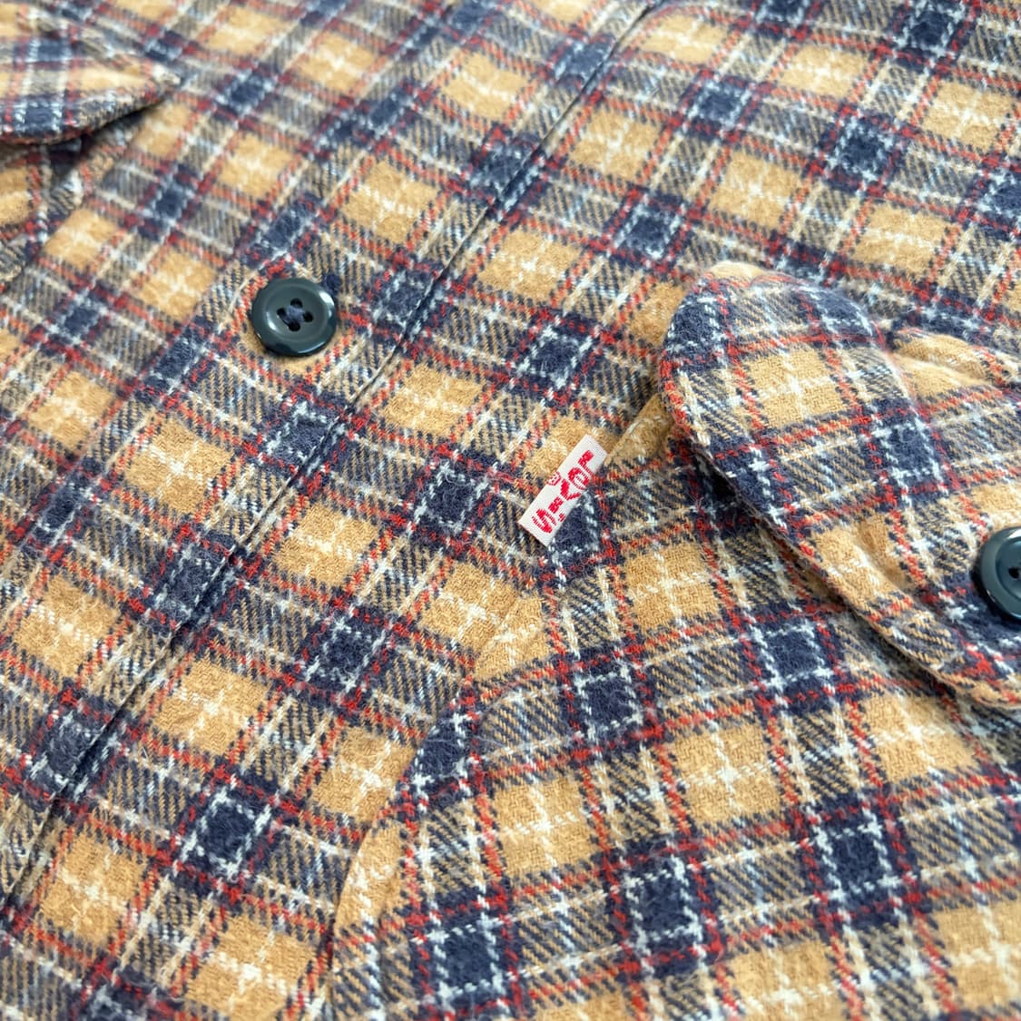 90s 리바이스 알래스카 빈티지 플란넬 체크셔츠 L 상품이미지5