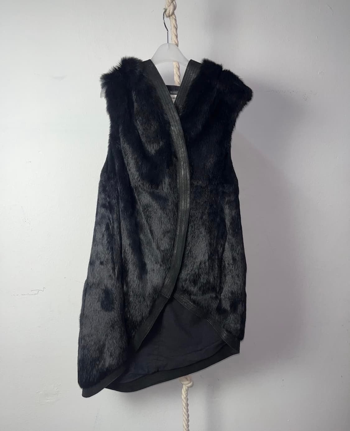 Helmut lang rabbit fur hood jk 상품이미지1