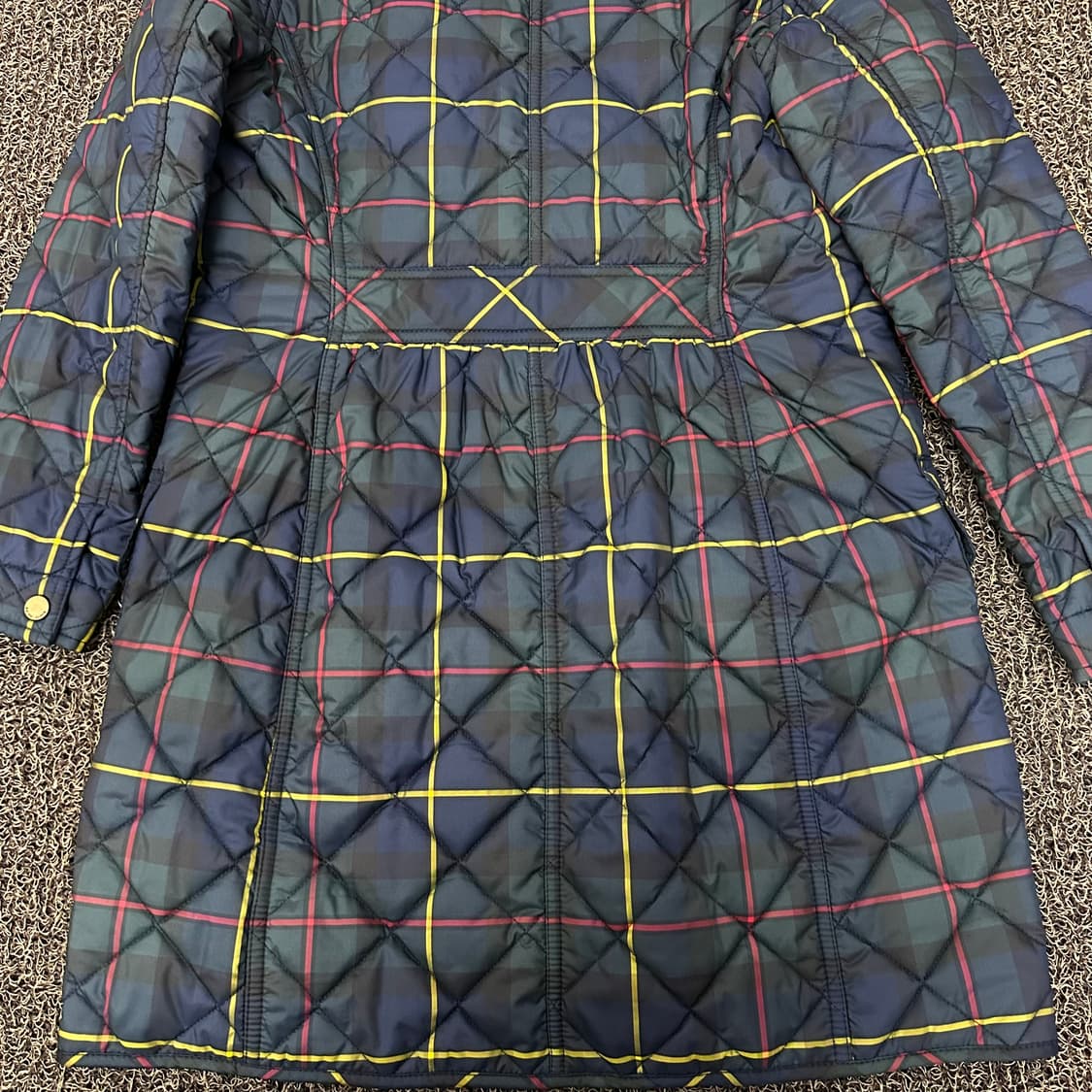 POLO 폴로 랄프로렌 여성 타탄체크 롱 퀄팅 자켓 상품이미지7