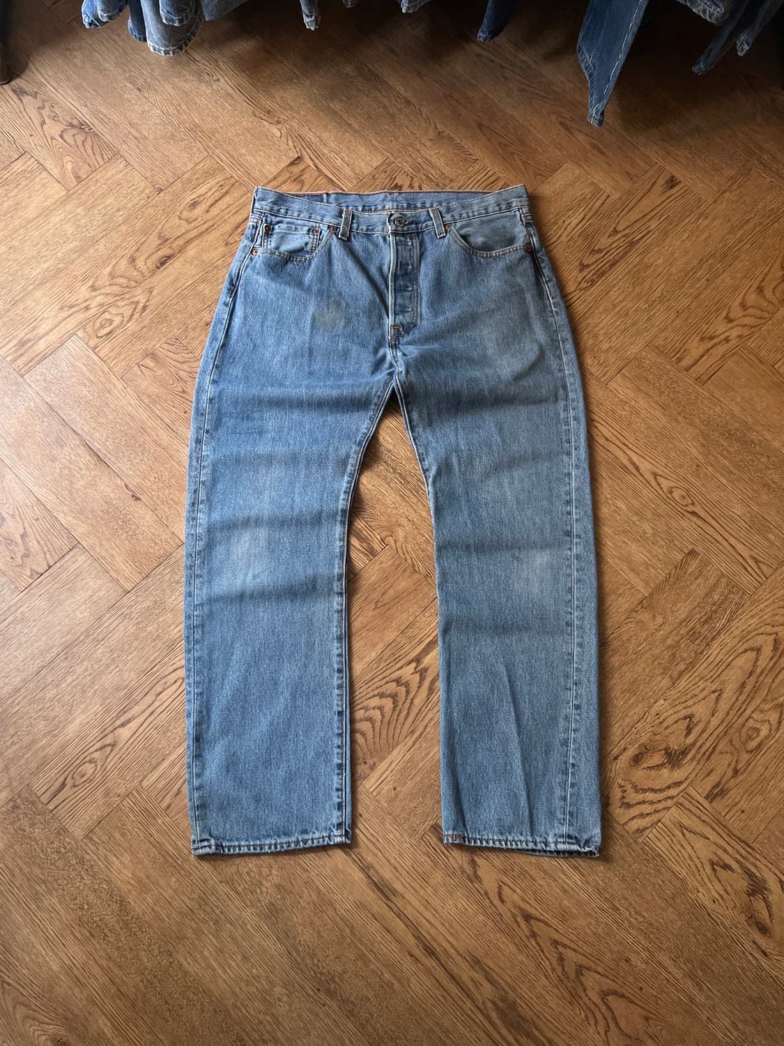 [34]리바이스 501 미디엄블루 스트레이트 데님 팬츠 상품이미지2