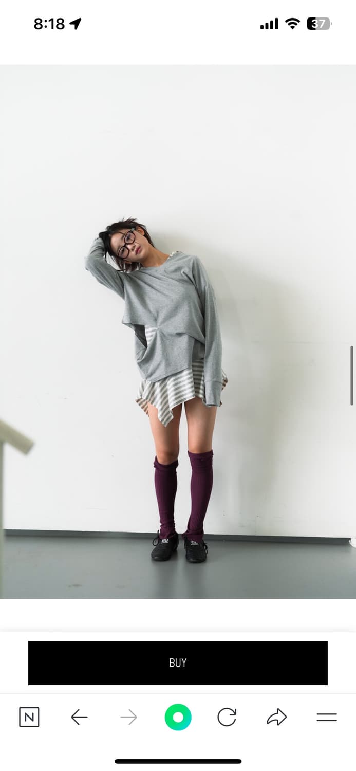 인앤양인하모니 hoodie dress, striped 상품이미지2