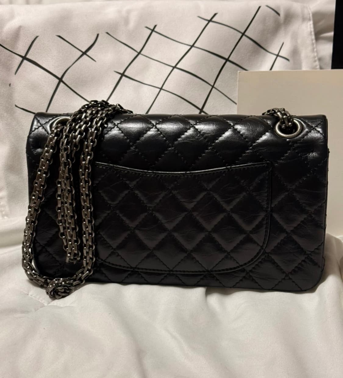 샤넬2.55 스몰블랙은장 상품이미지4