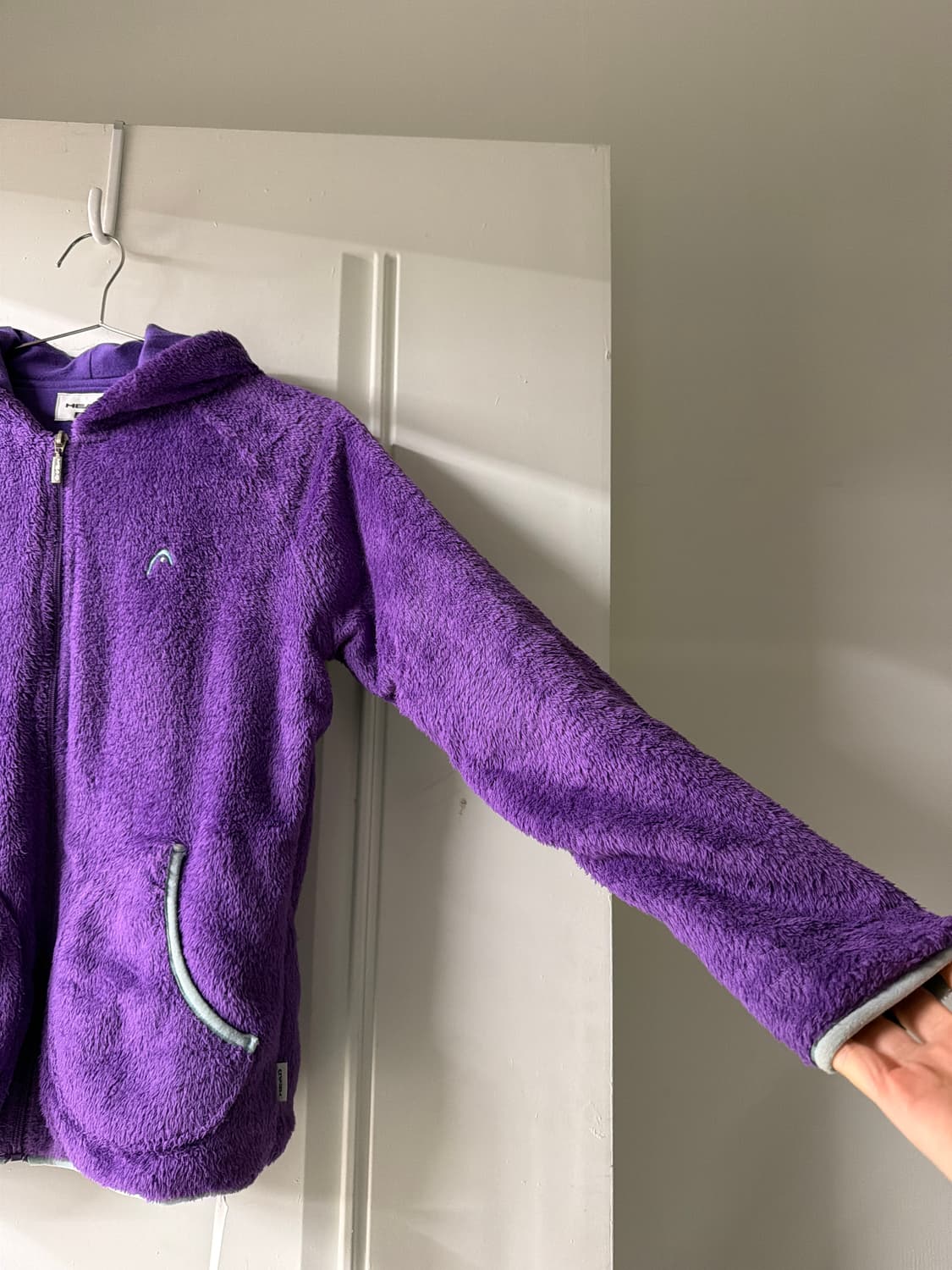 일본빈티지 퍼플 후리스 후디집업 상품이미지9