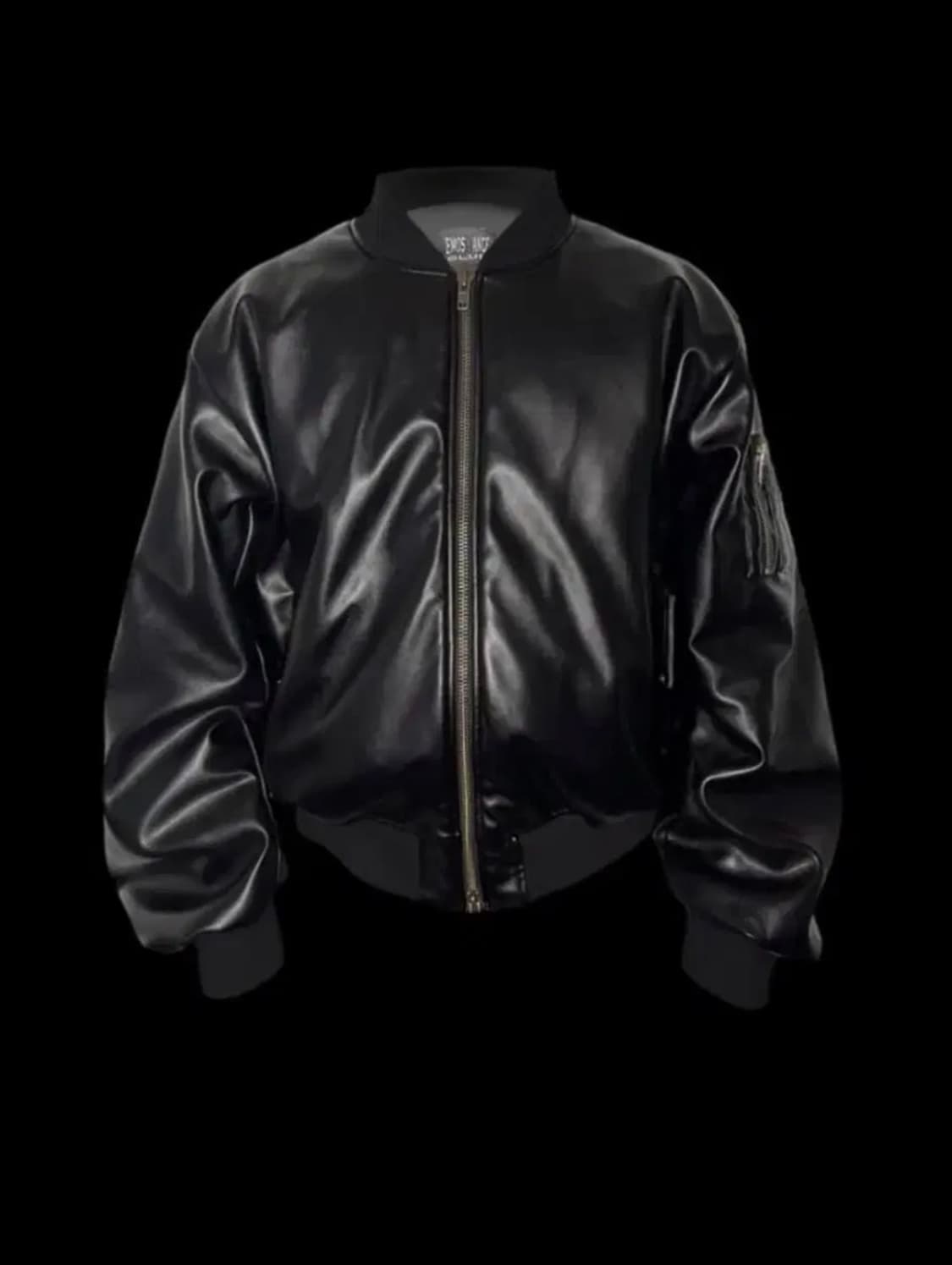 에모스탠스클럽 레더 봄버 2사이즈 상품이미지1