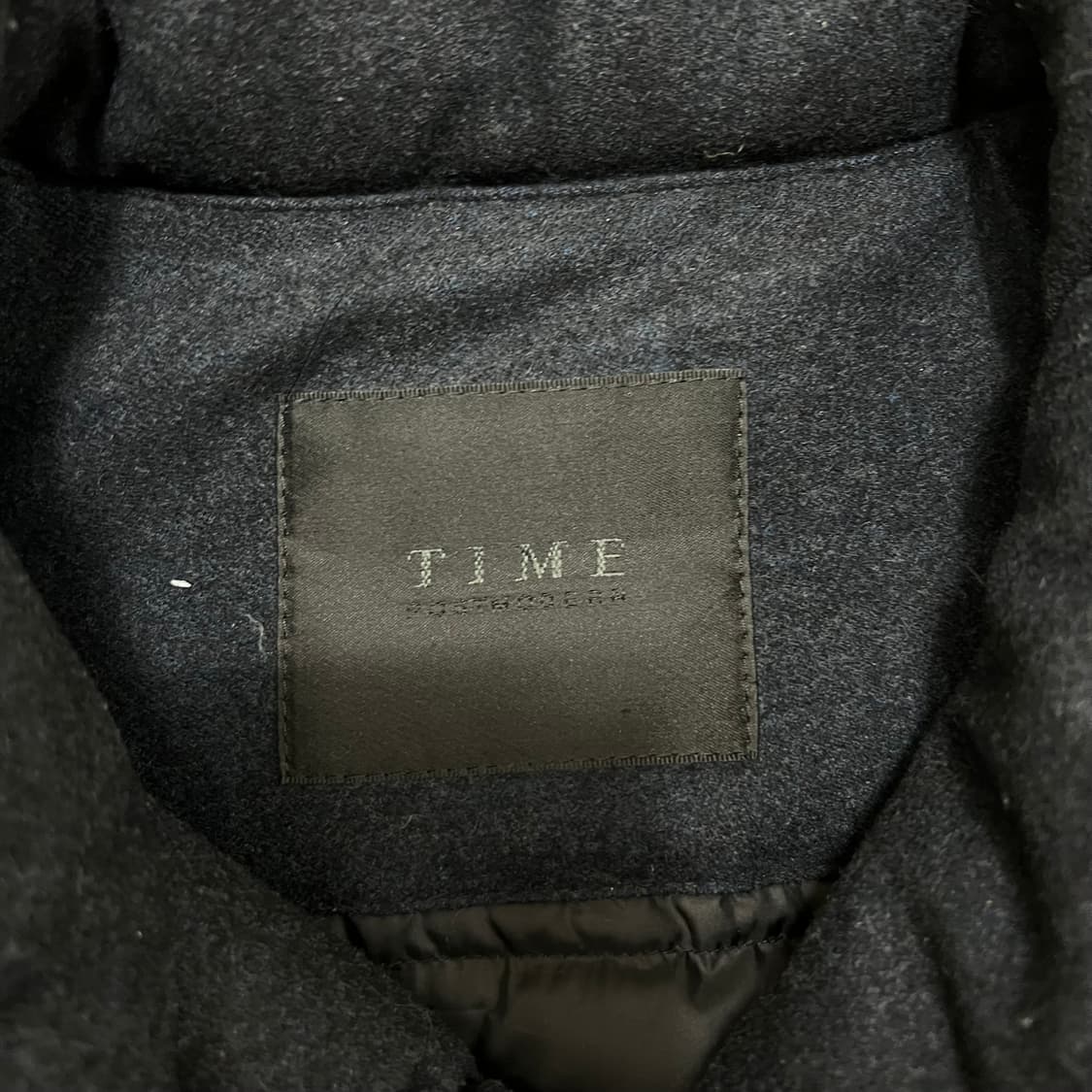 한섬 타임 옴므 프리미엄 구스다운 롱 패딩코트 [네이비] L/100 상품이미지4