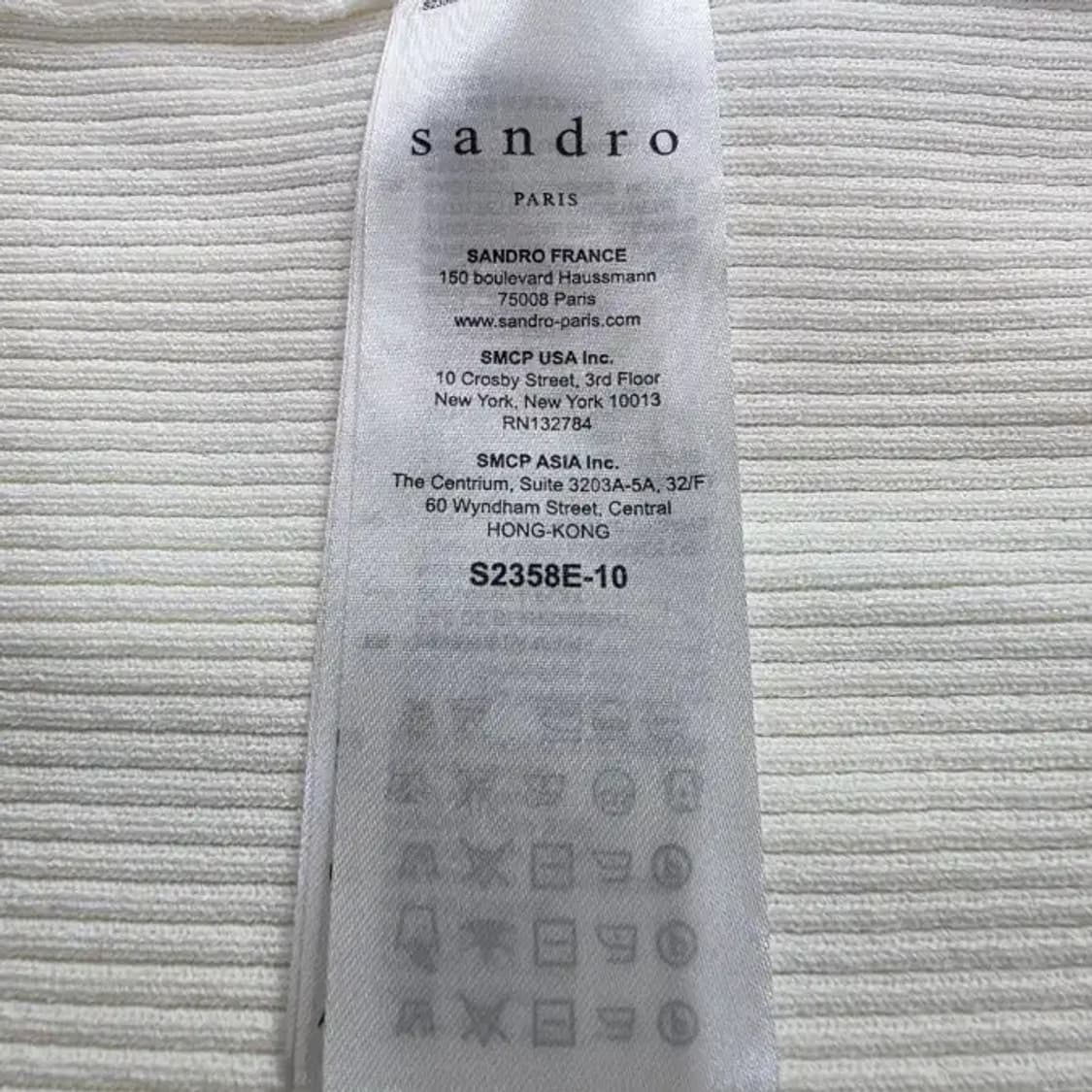 Sandro 산드로 크림 니트 블라우스 ~55 상품이미지9