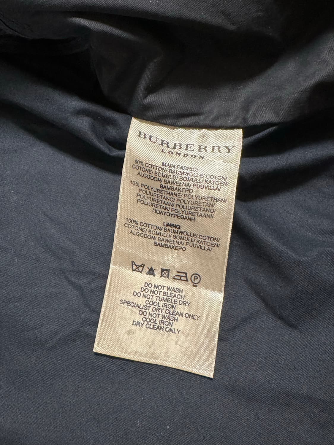 버버리 하이넥 미니멀 블루종 상품이미지7