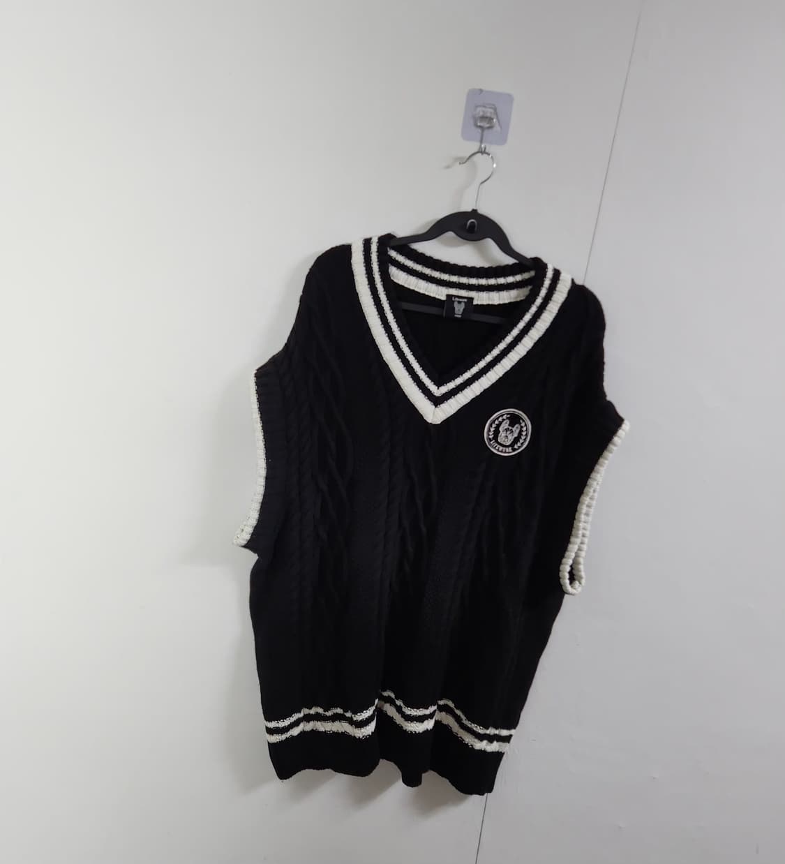 라이프워크 니트조끼 브이넥조끼 꽈배기조끼 110 상품이미지4