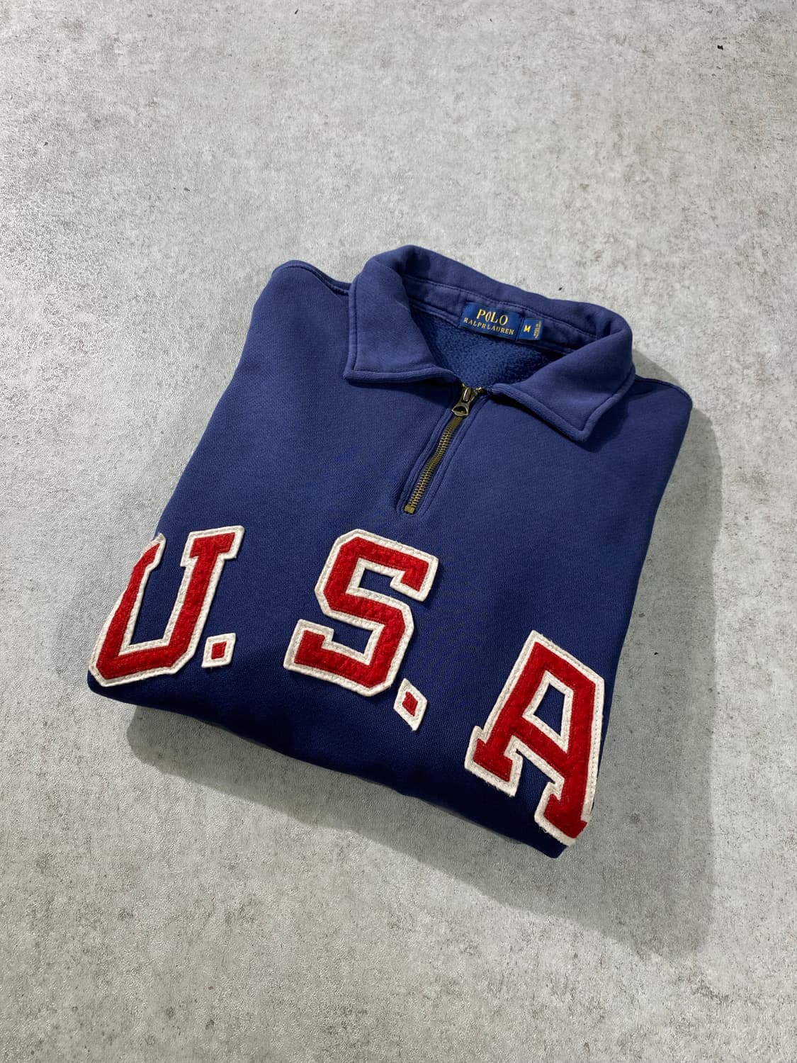[M] Polo 폴로 랄프로렌 USA 하프집업 스웻셔츠 상품이미지6