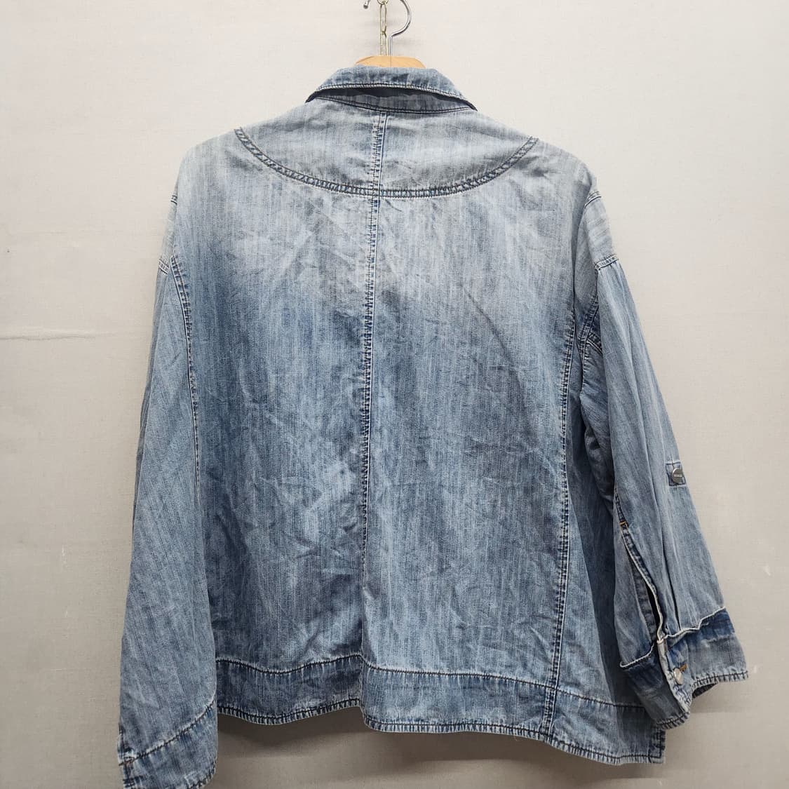 GUESS 게스 빅 투포켓 데님 오버핏 여름자켓 XS(2XL) 상품이미지4