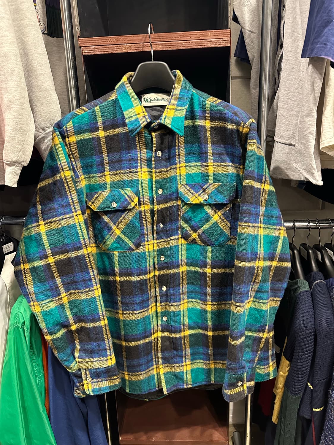 빈티지 90s USA 퀄팅 플란넬 셔츠  상품이미지1