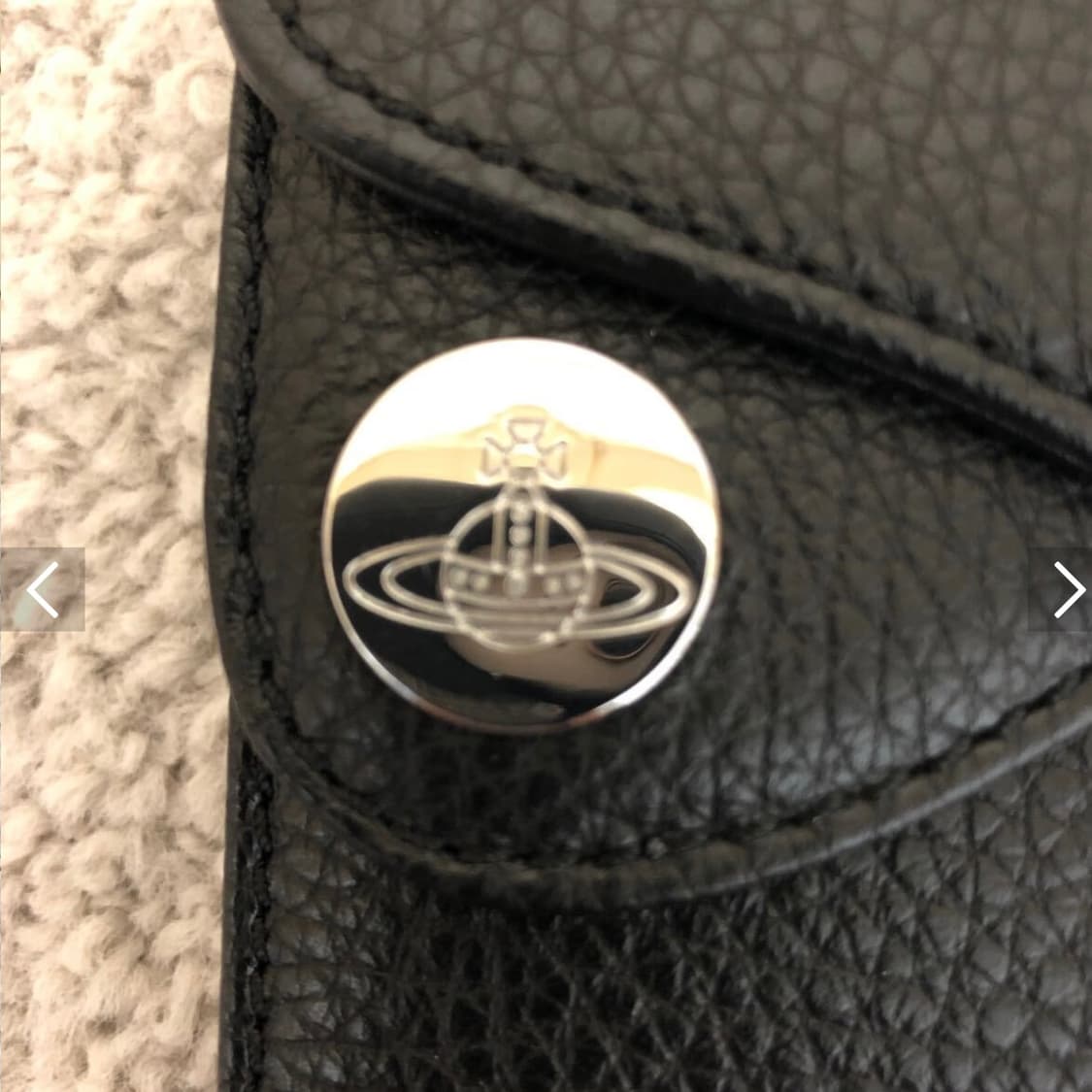 비비안 웨스트우드 아카이브 은장 orb 블랙레더 하프월렛 반지갑 상품이미지8