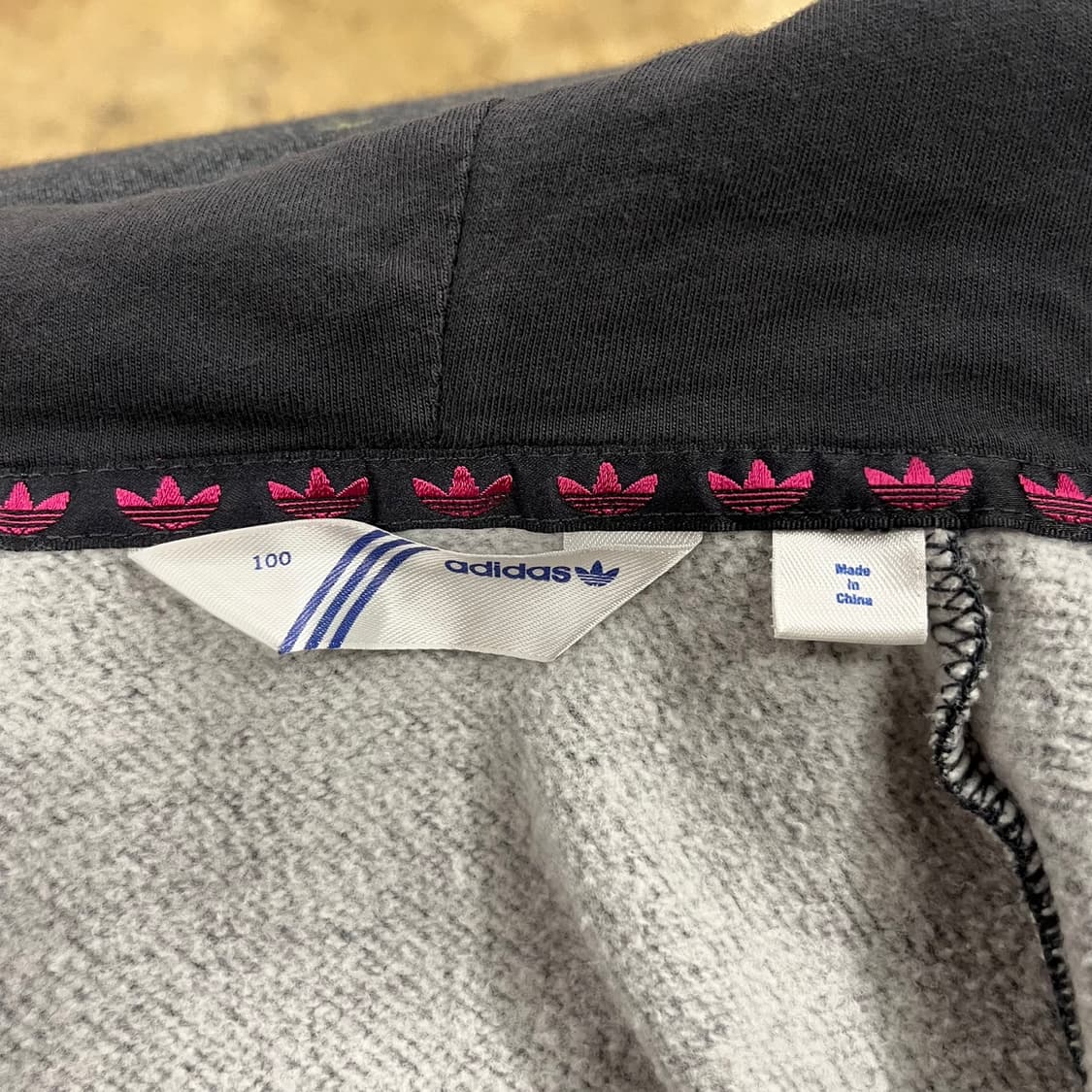 아디다스 패턴 도트 후드집업 100 상품이미지5