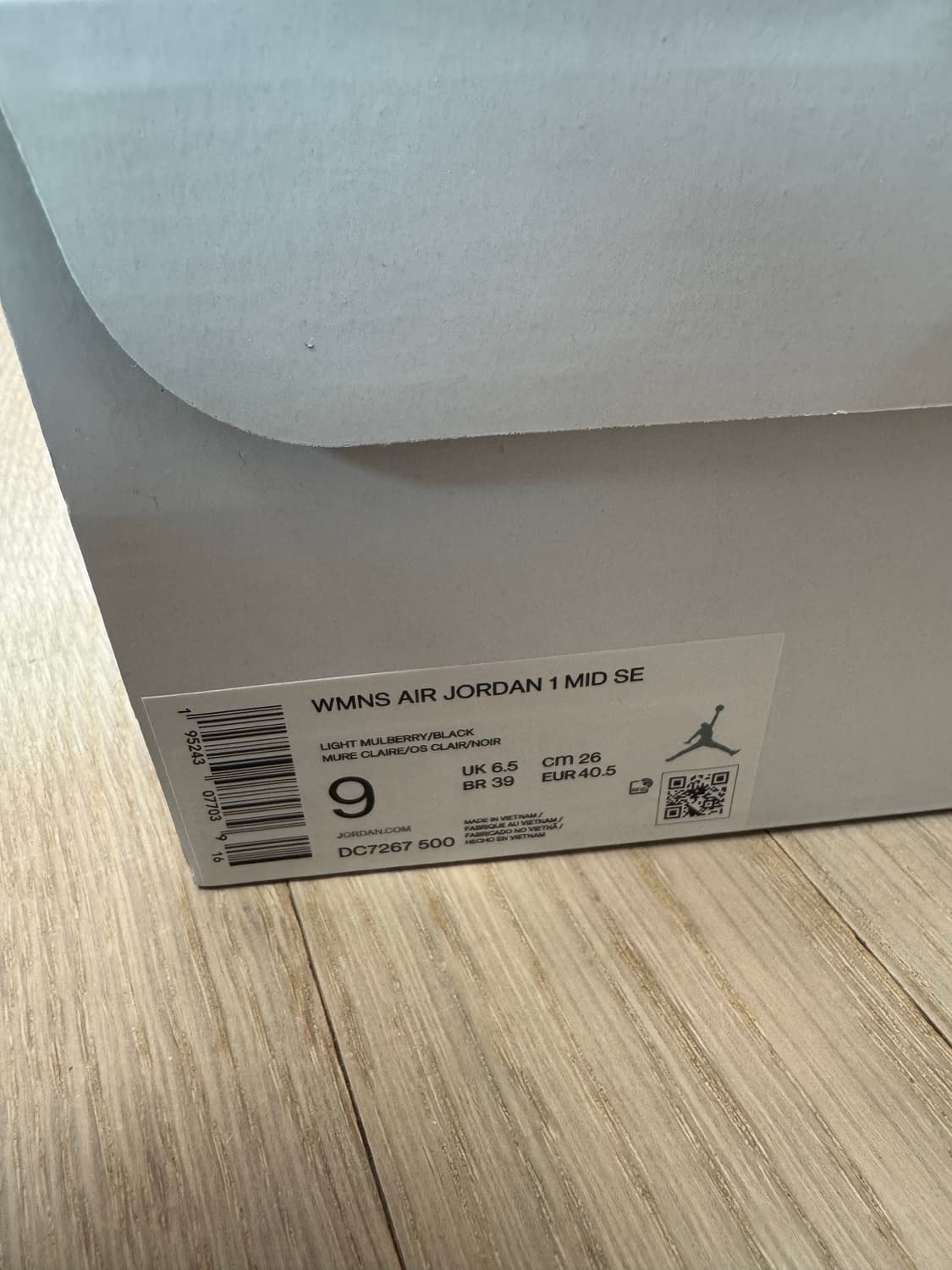 조던1 미드 SE 라이트 멀베리 W260 상품이미지8