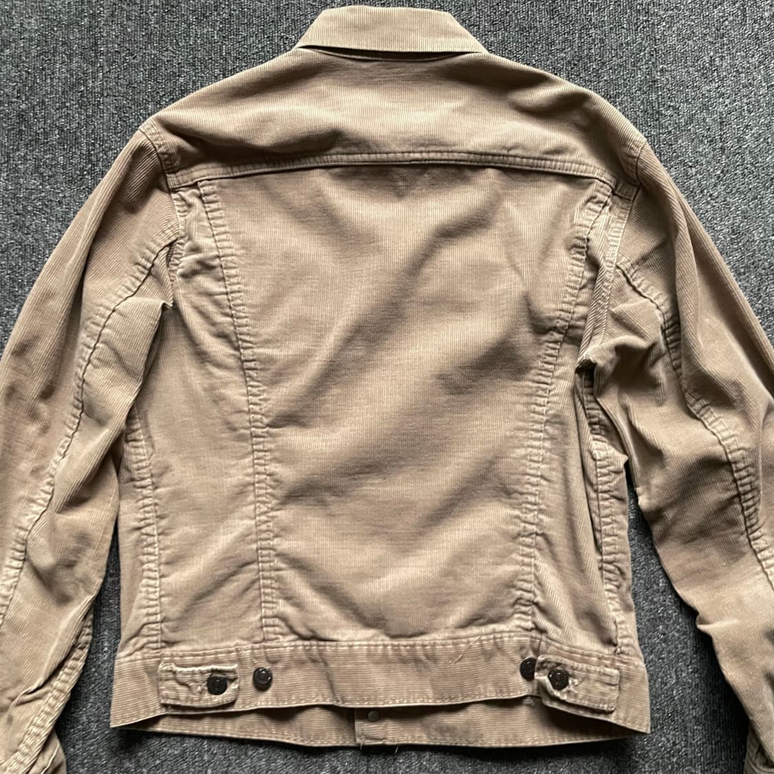 70s 빈티지 리바이스 코듀로이 트러커 자켓 70505 카키 38 상품이미지7