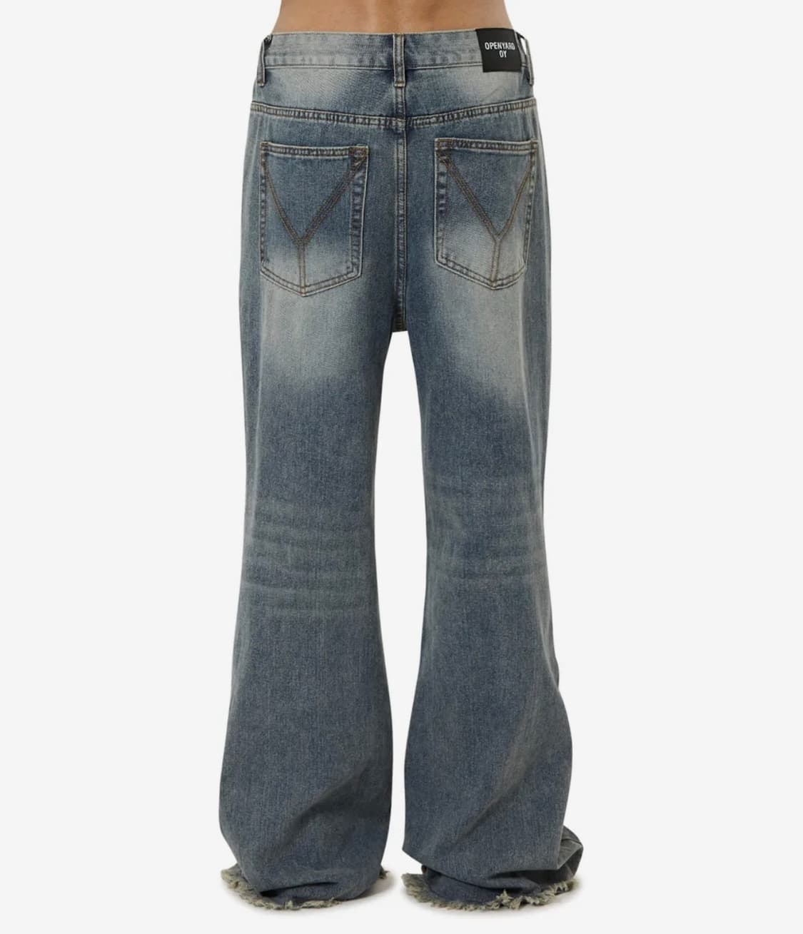 오와이 플레어 워시드 데님 M 상품이미지2