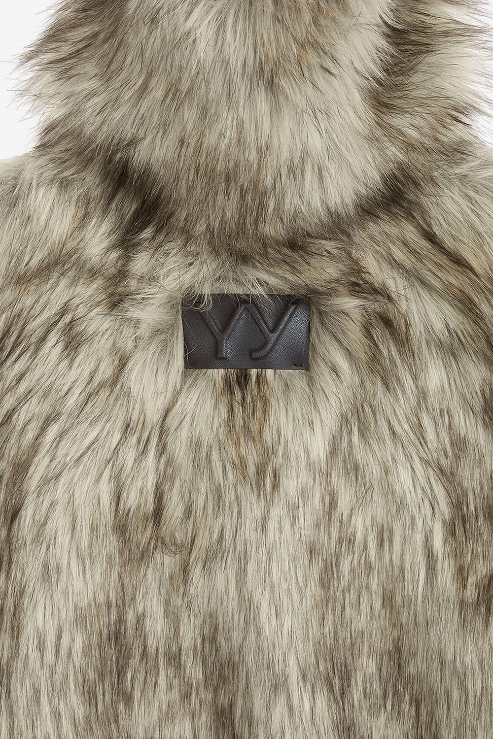 OPENYY 리버시블 퍼 후드 자켓 베이지 상품이미지4