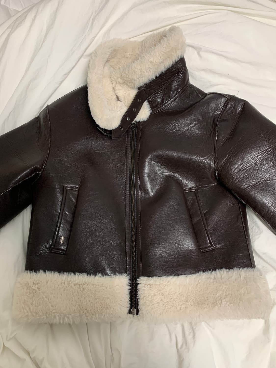 보헴서 무스탕 다크 브라운 상품이미지2