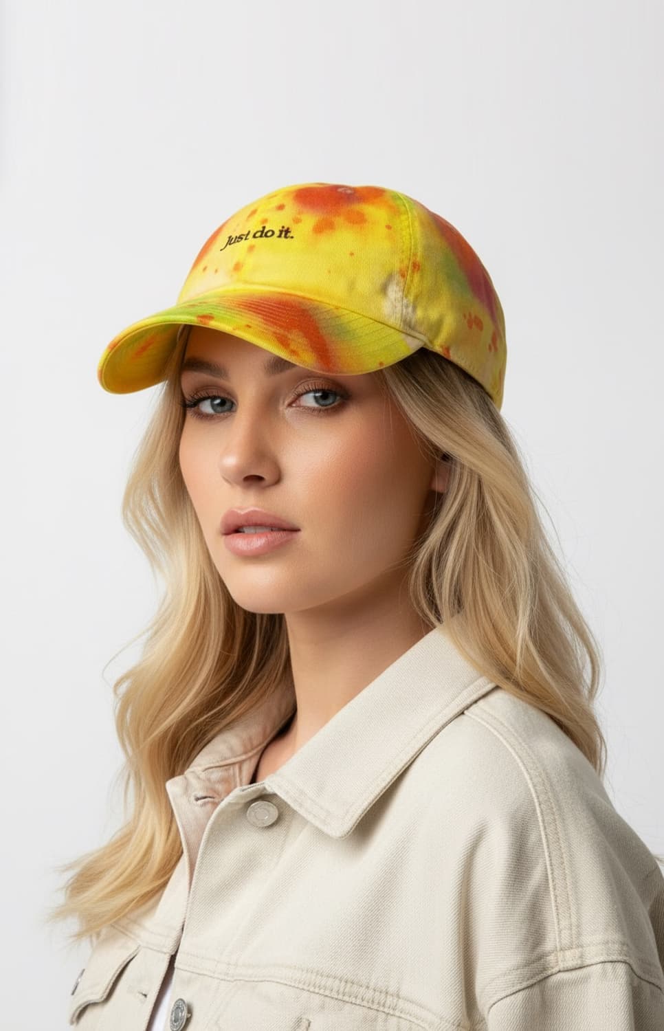 NIKE 나이키 초레어 빈티지 커스텀 타이다이 레몬/오렌지 볼캡 모자 상품이미지7