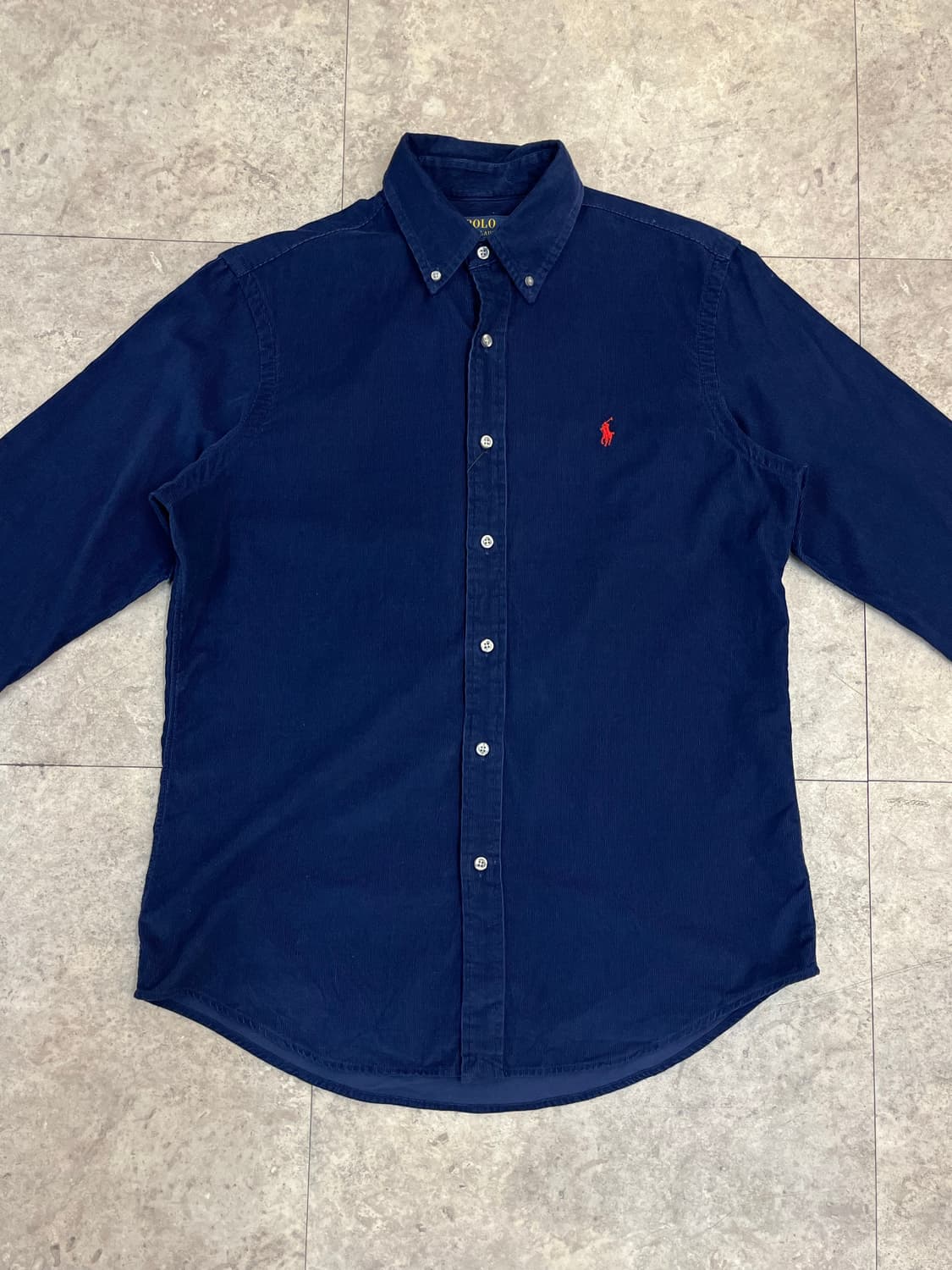 폴로 랄프로렌 코듀로이 셔츠 네이비 M #csz3764 상품이미지4