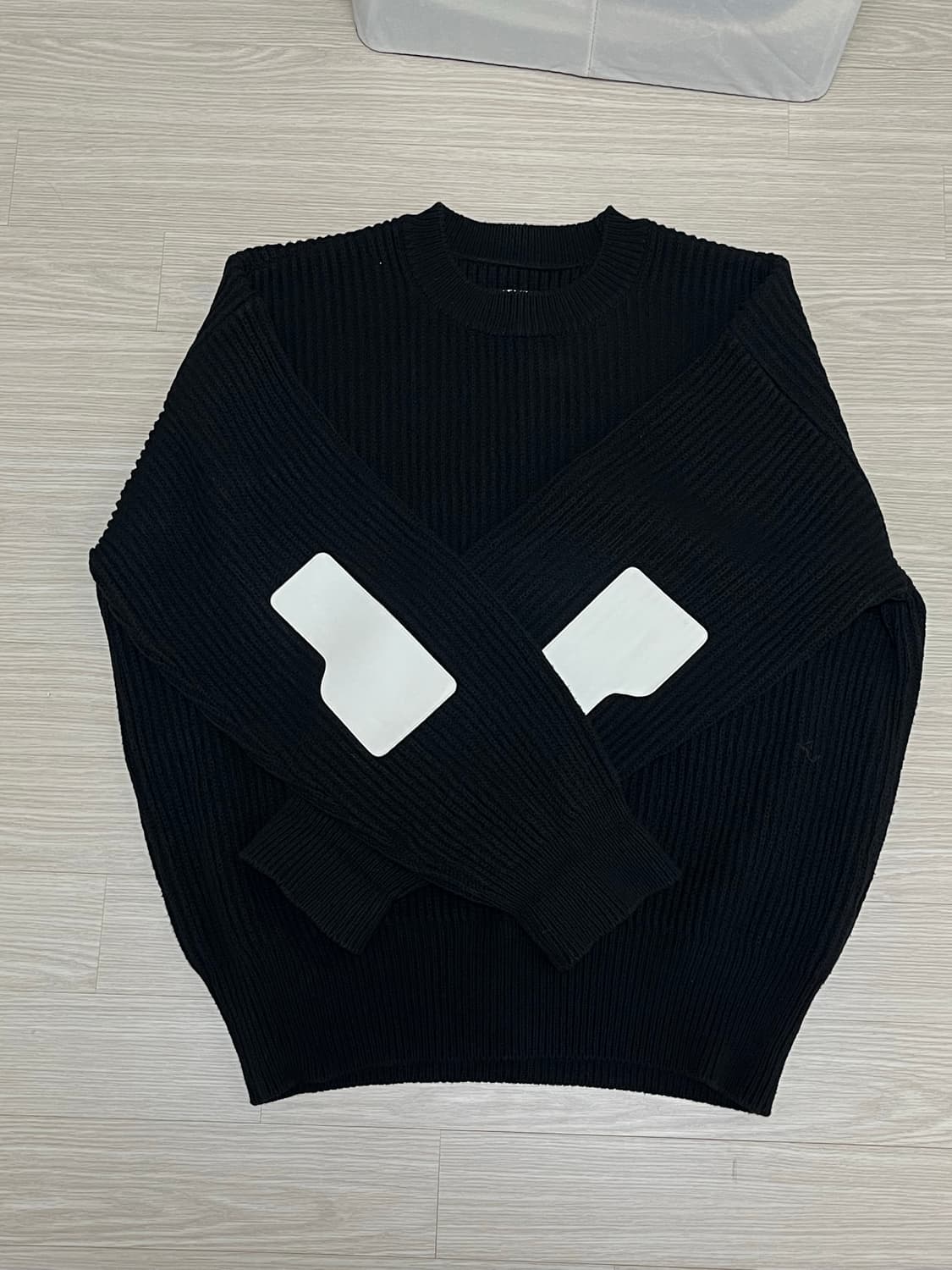 이얼즈어고 크루넥 헤비 코튼 니트 M 상품이미지1