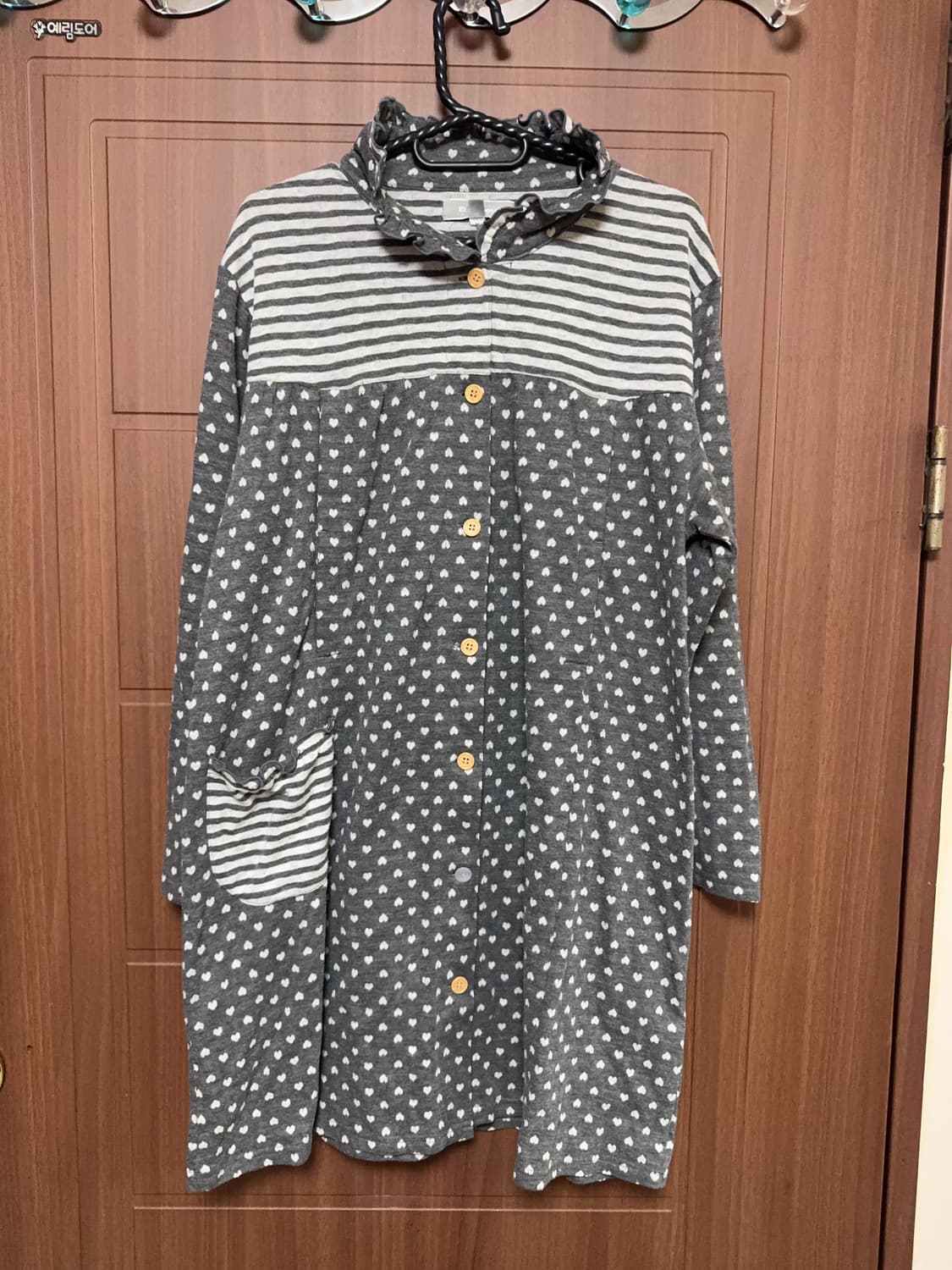 모리걸 도트 체크 레이스 상의 모음 상품이미지5