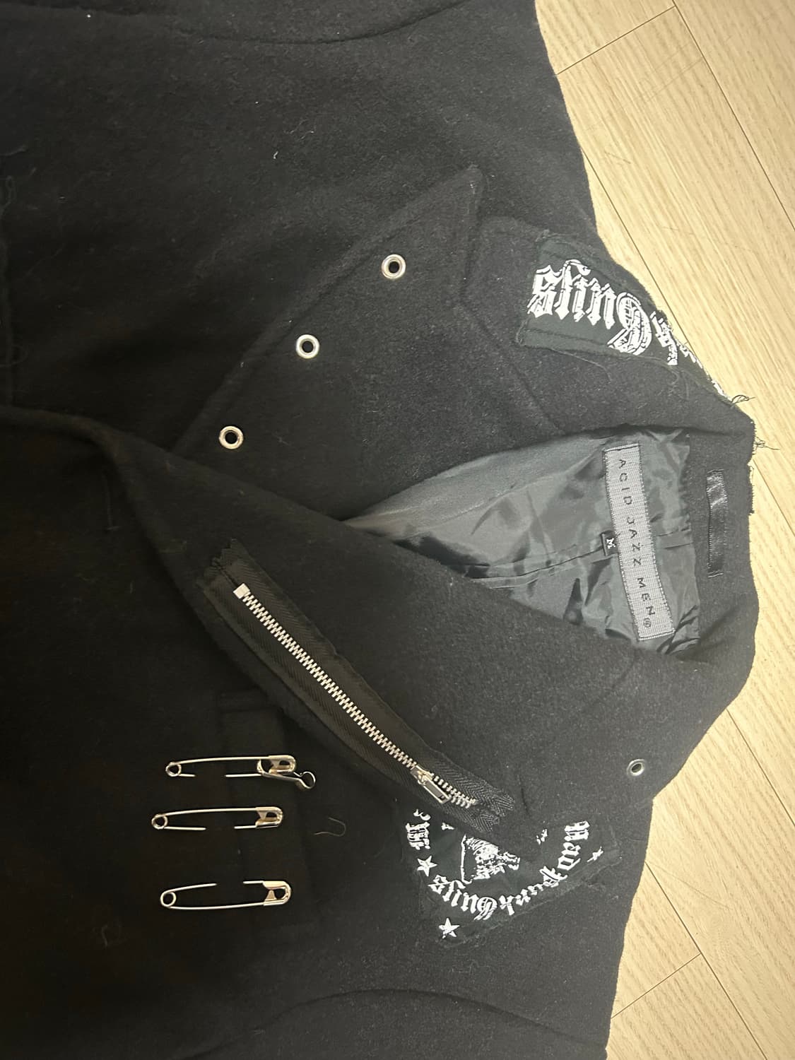 VintageAcid zazz men punk jacket  m size 상품이미지6