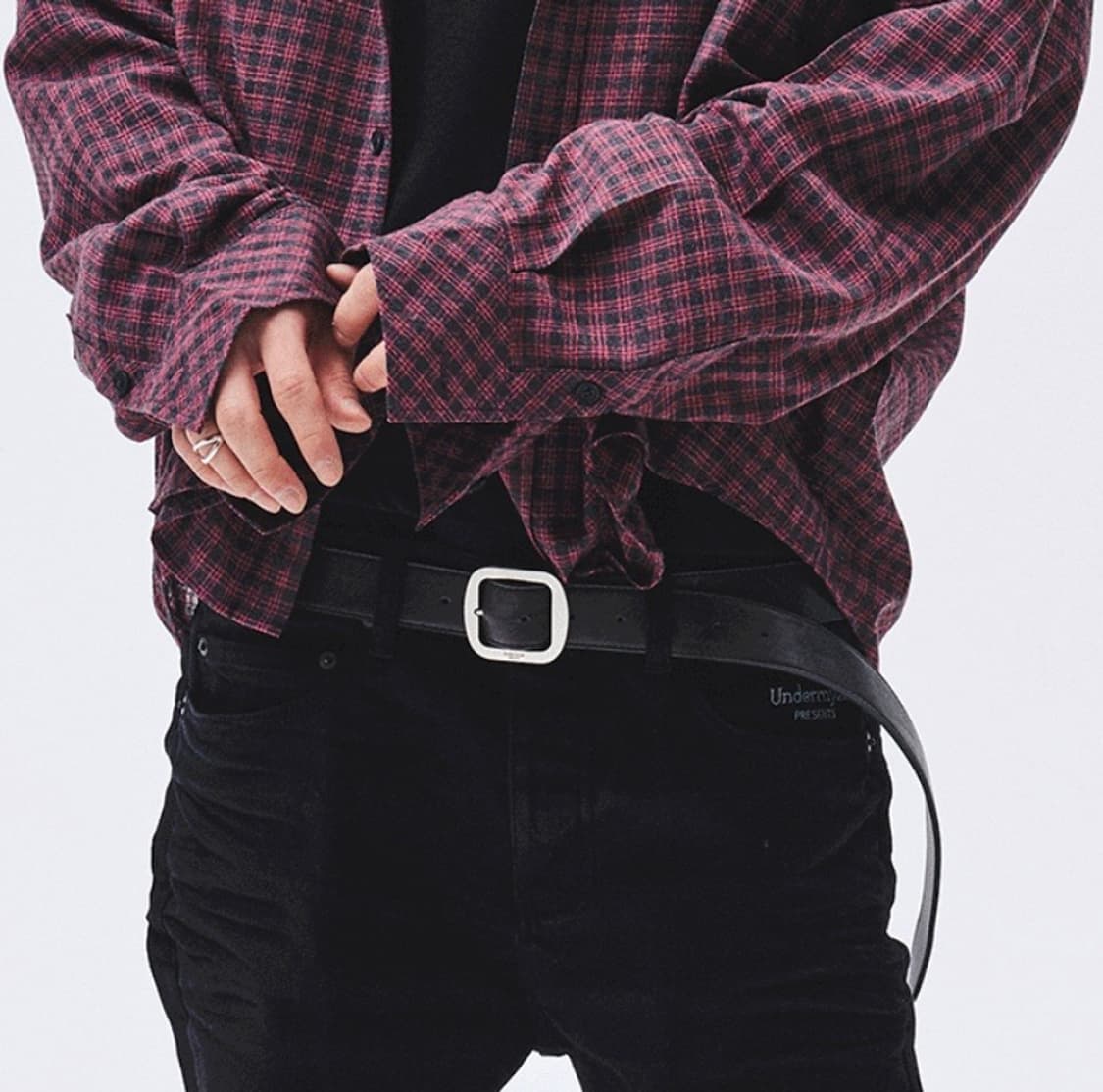 언더마이카 mu.128 크랙 레더 벨트 상품이미지3